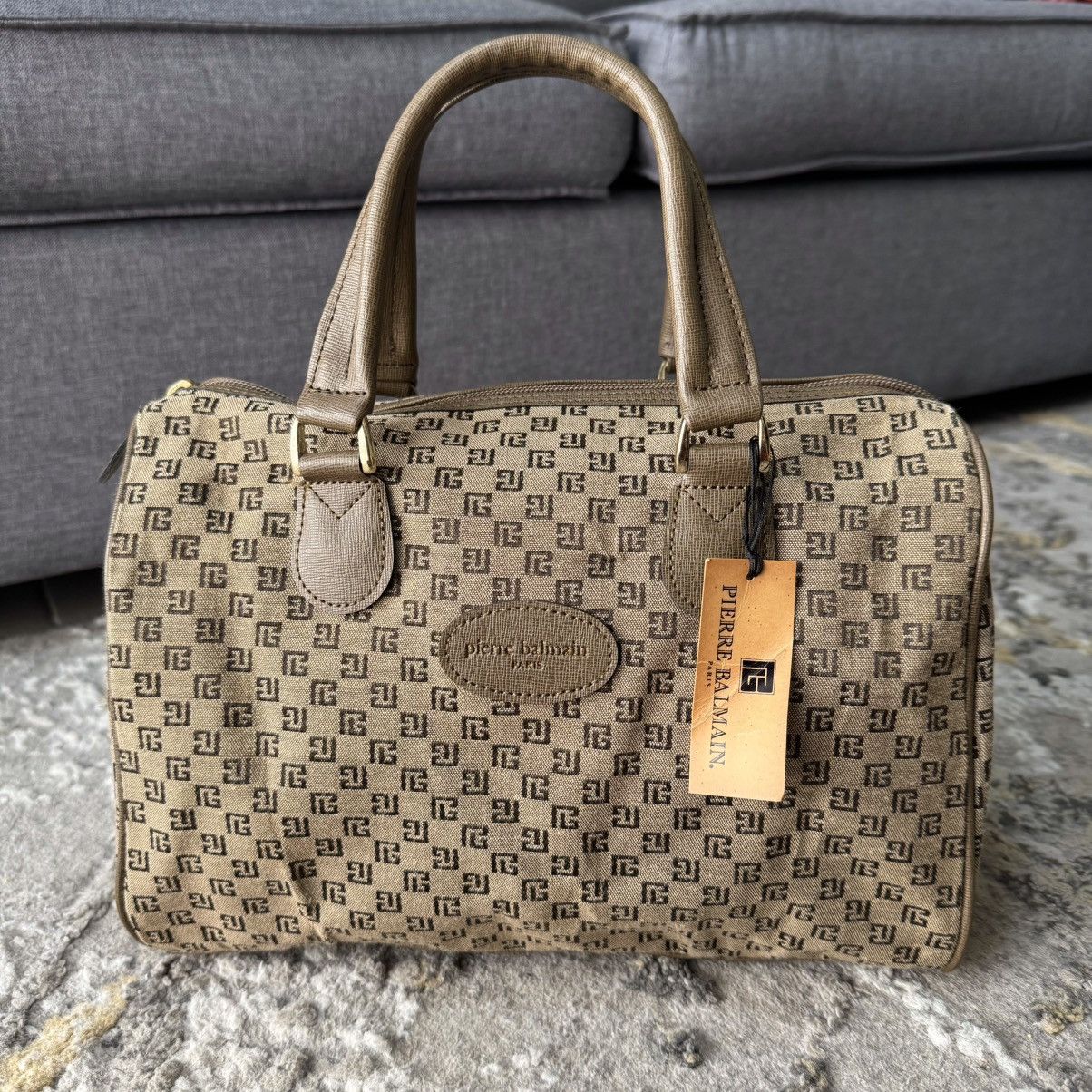 Pierre Balmain Vintage Pierre Balmain Boston Monogram Handbag Size ONE SIZE - 1 Thumbnail