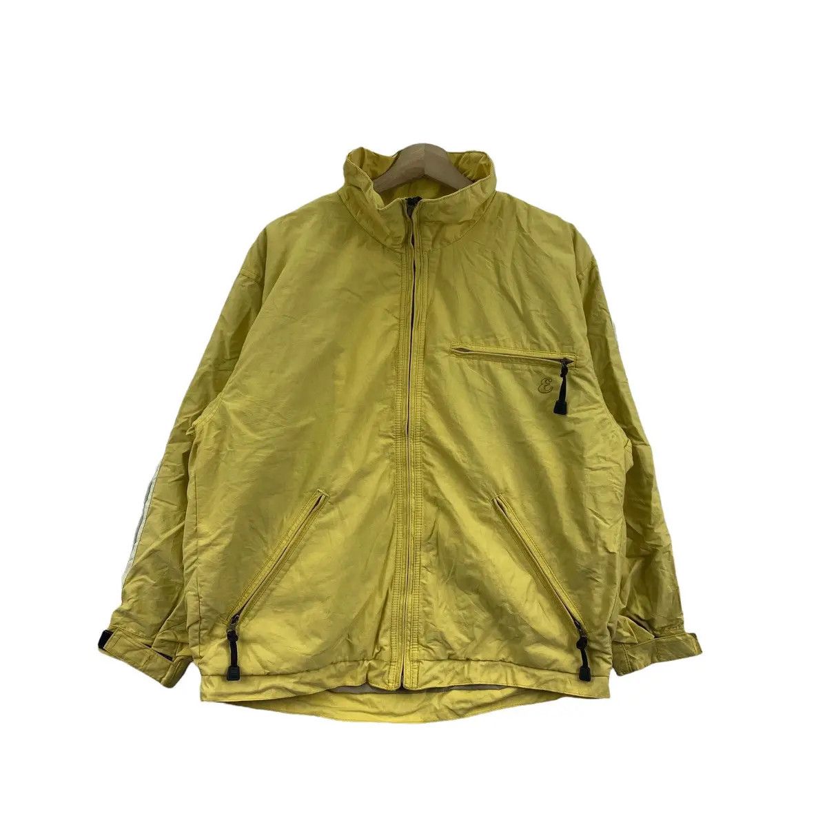 Ellesse Vtg 90’ ELLESSE ESTIVO GOLDWIN Yellow Jacket Windbreaker Size L / US 10 / IT 46 - 1 Thumbnail