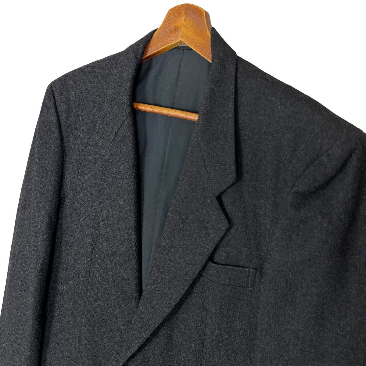 Comme des Garcons Homme Dark Gray Notch Lapel Blazer Size US L / EU 52-54 / 3 - 4 Thumbnail