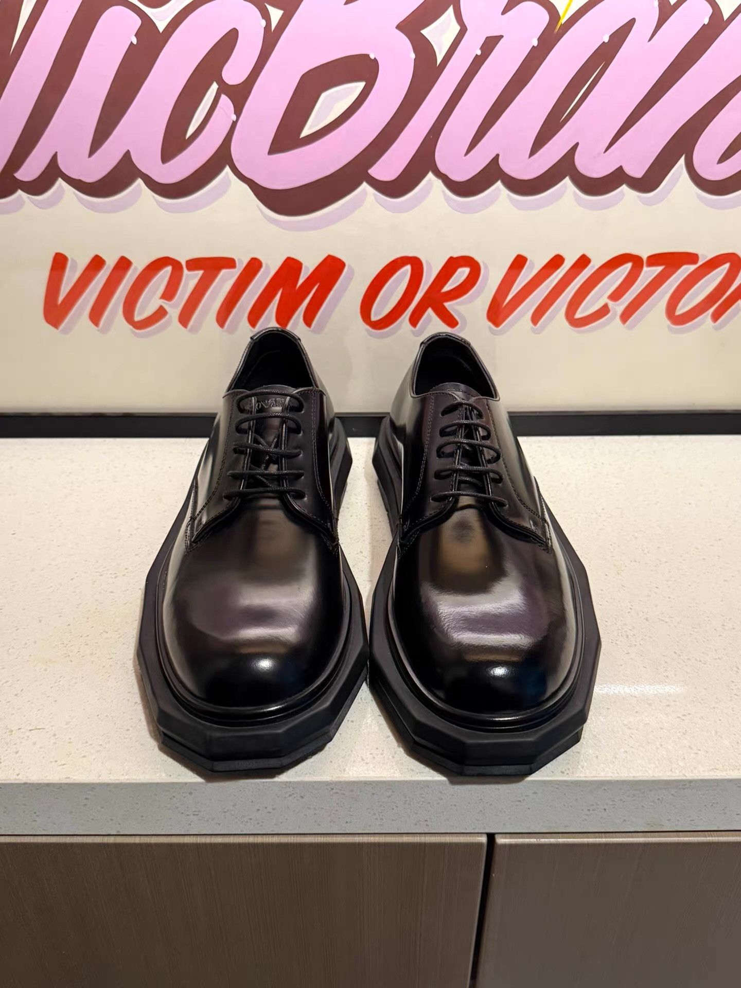 Armani Emporio Armani runway square-toe derby shoes Ｑ20 Size US 7.5 / EU 40-41 - 2 Thumbnail