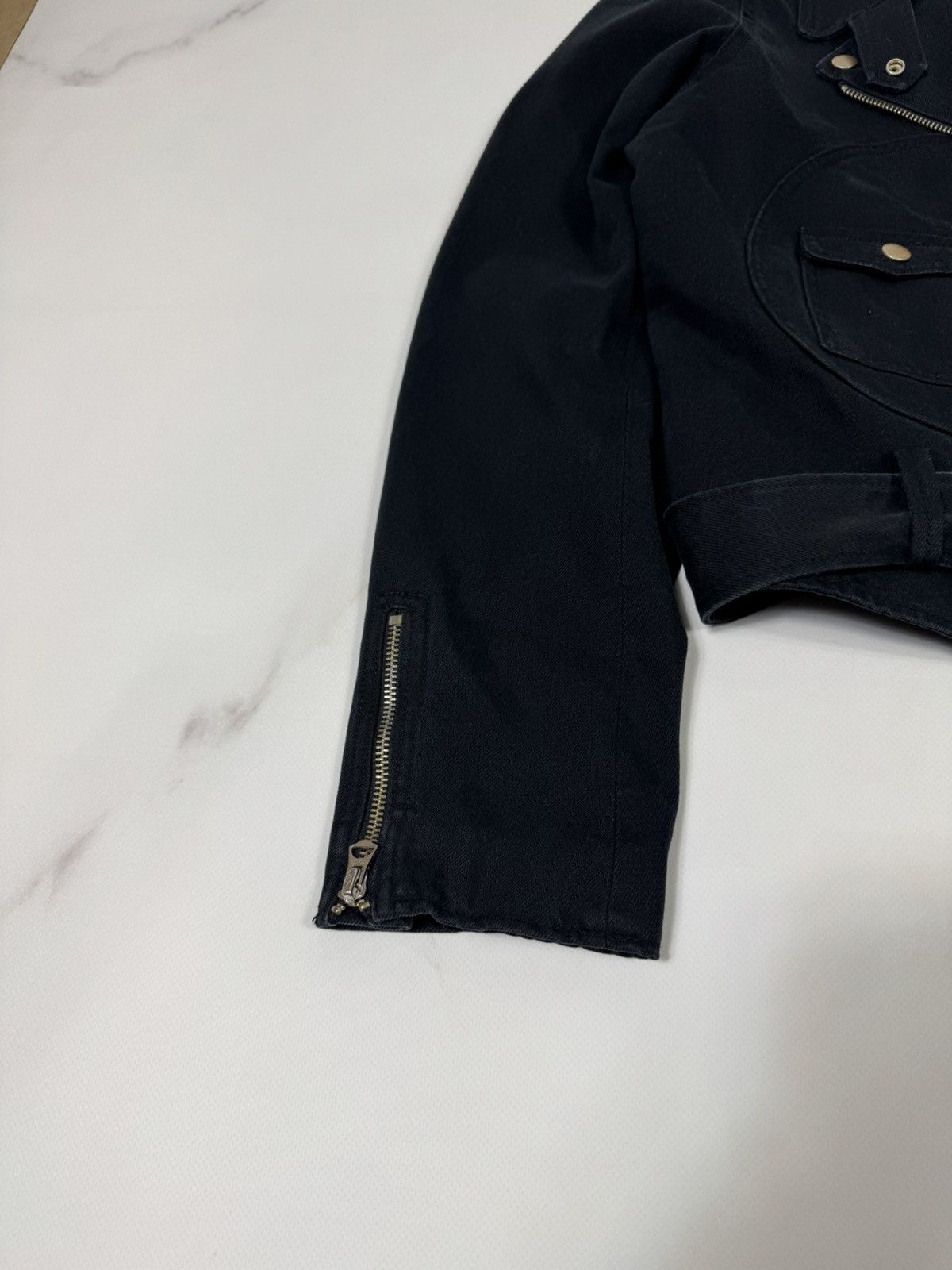Denim & Supply Ralph Lauren Vintage Denim&Supply Ralph Lauren Belted Biker Jacket Size XL / US 12-14 / IT 48-50 - 3 Thumbnail