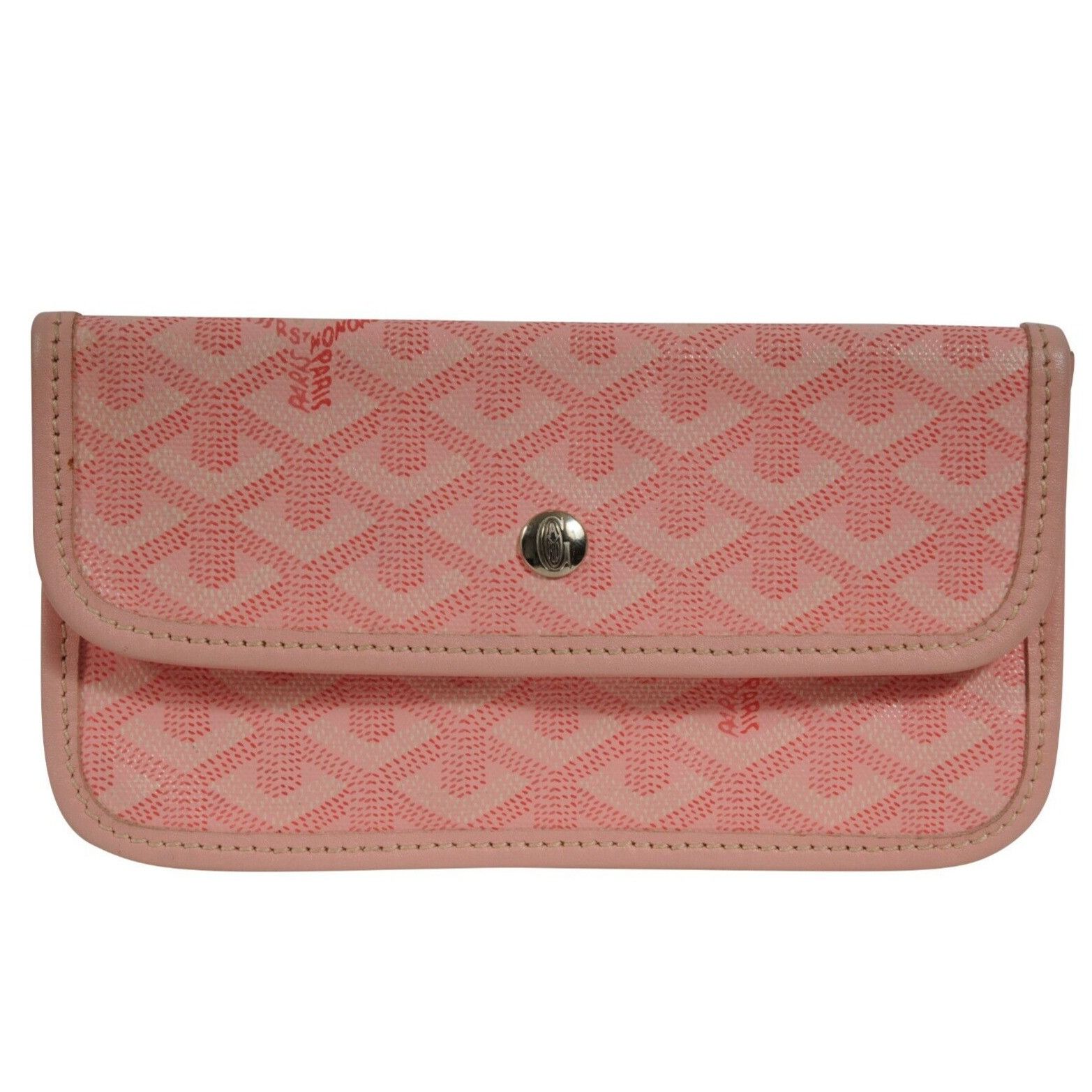 Goyard Pink Wallet Pouch Phone Case Travel Holder Sac File - 02280 Size ONE SIZE - 18 Thumbnail