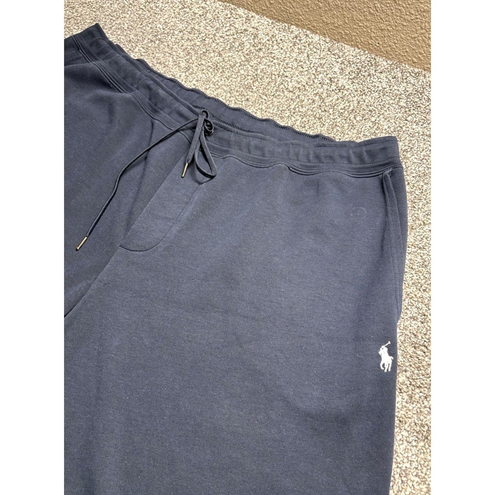 Polo Ralph Lauren Polo Ralph Lauren Double Knit Sweat Shorts Big Tall Blue Drawstring Pony Mens Size US XXL / EU 58 / 5 - 6 Thumbnail