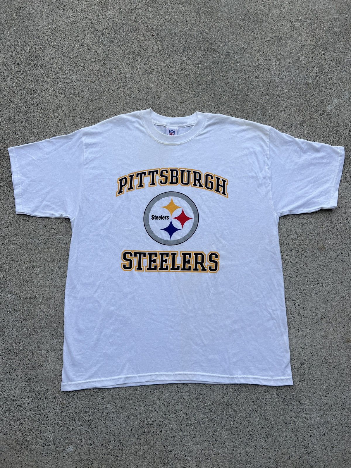 NFL × Vintage Vintage 1990s NFL Pittsburgh Steelers Stadium Tee Size US XL / EU 56 / 4 - 1 Thumbnail