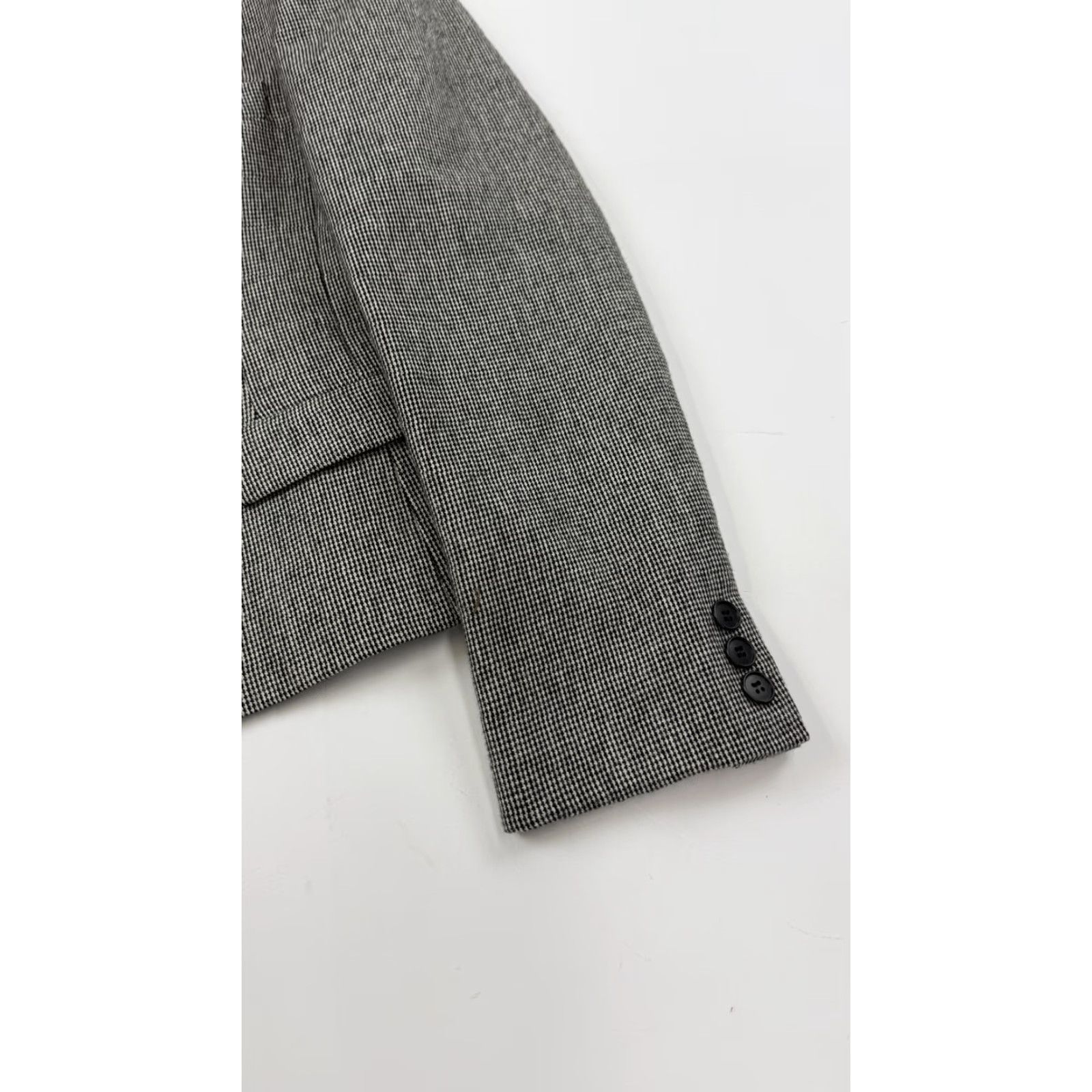 Evan Picone VINTAGE Evan Picone Blazer Womens Medium Houndstooth Velvet Collar Jacket Size M / US 6-8 / IT 42-44 - 2 Thumbnail