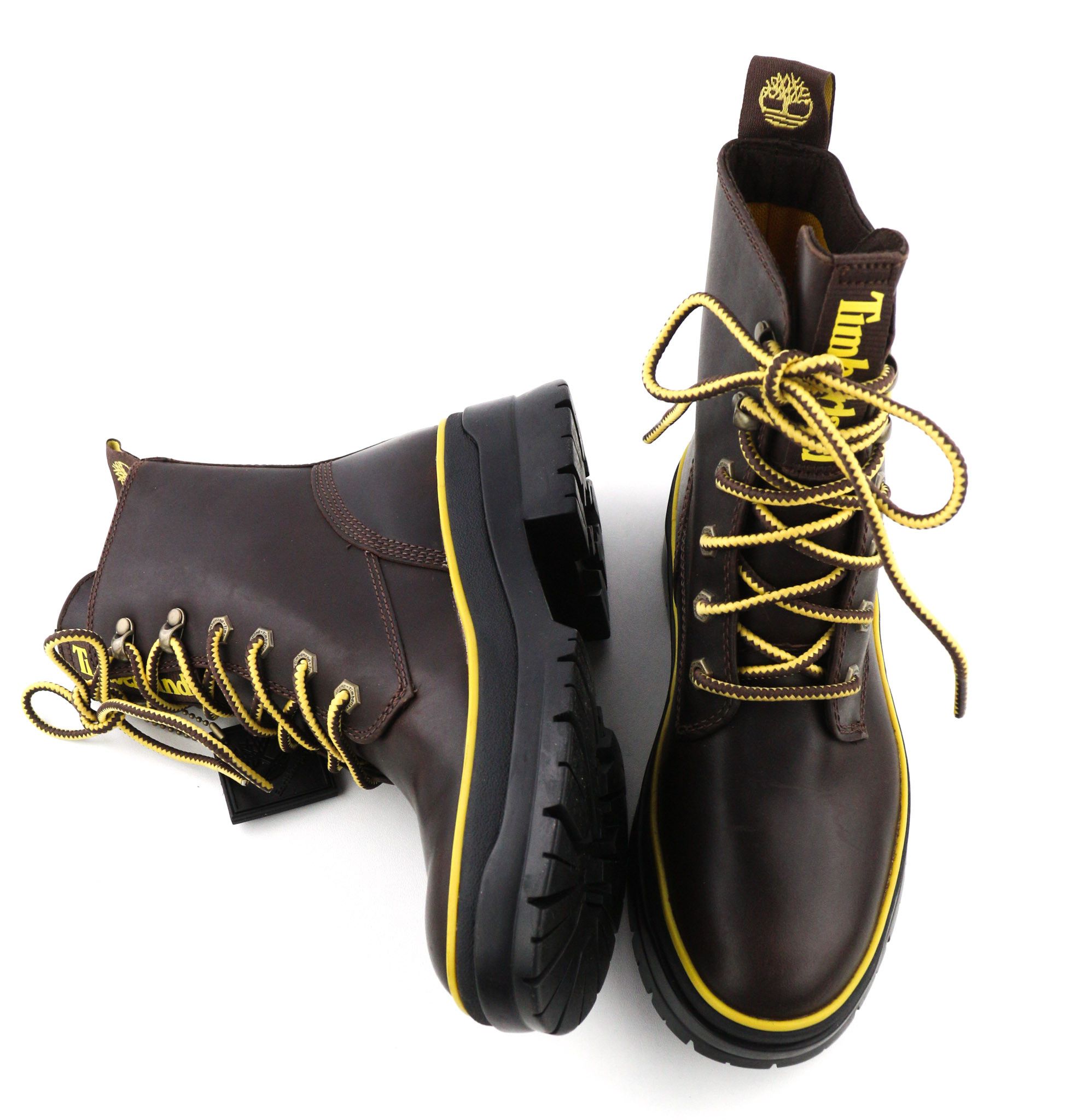 Timberland A2D6W-A5019 EU38/38.5 Brown Leather Lace Shoes 81506 Size US 7 / IT 37 - 6 Thumbnail