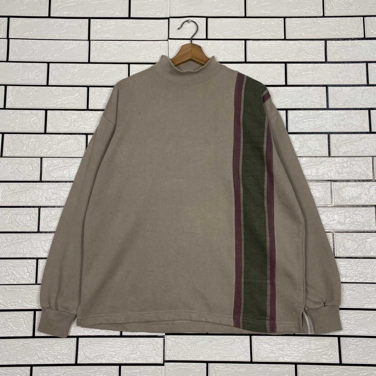 Japanese Brand 📌Vintage Turtle Neck Sweatshirt Octopus Army Military Style Size US M / EU 48-50 / 2 - 2 Thumbnail