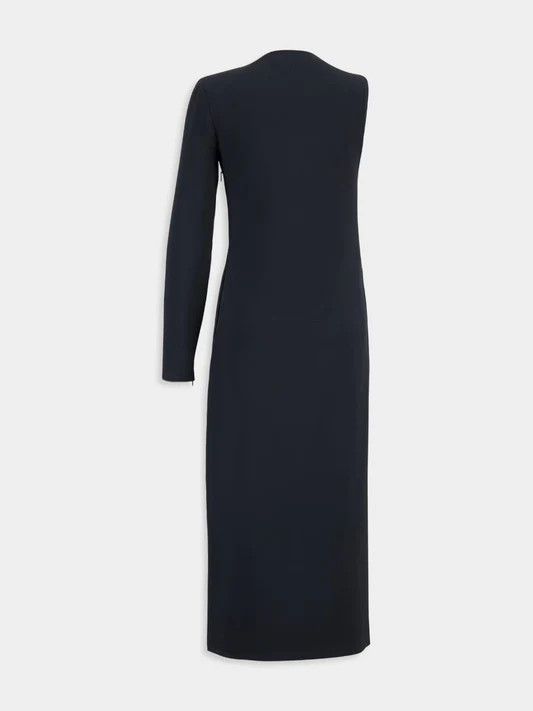 Gucci o1la5ras0526 Mid-Length Acetate Viscose Sable Dress in Black Size M / US 6-8 / IT 42-44 - 2 Thumbnail