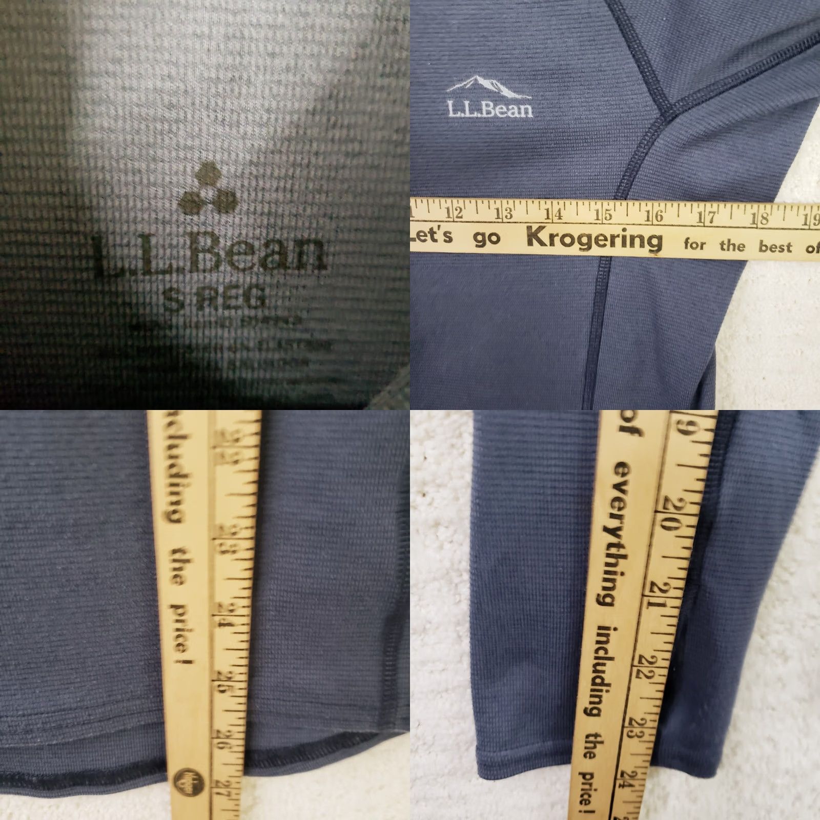 Vintage LL Bean Jacket Waffle Knit Inside Women's S Blue 1/2 Zip Pockets Regular Fit Short Sleeve Long Sleeve Zip Pockets 1/2 Zip Shirt Coat Jacket Size S / US 4 / IT 40 - 9 Thumbnail