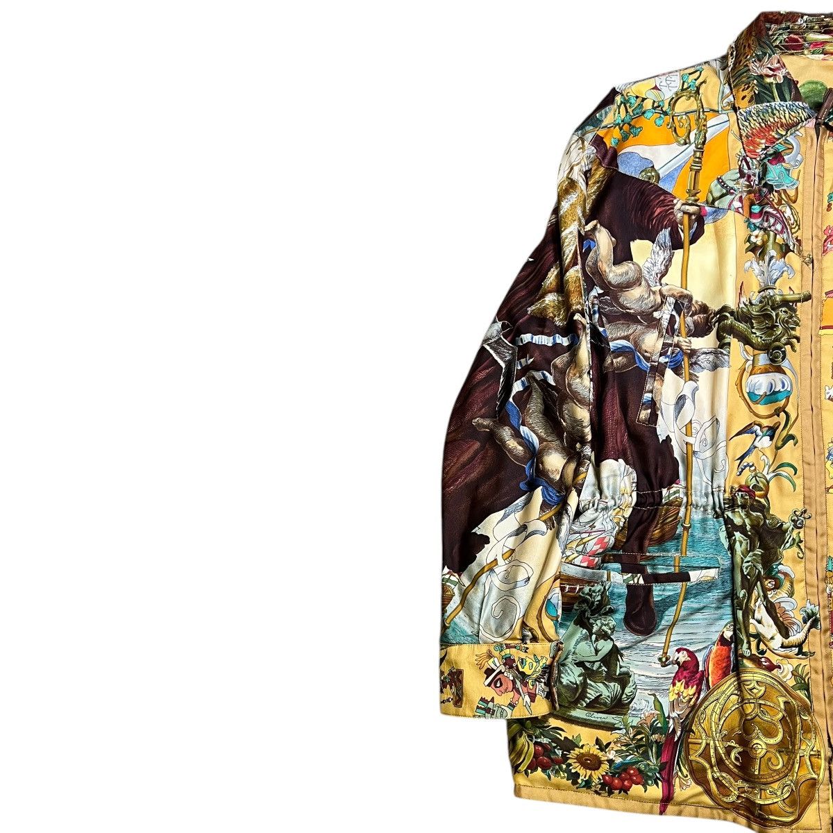 Hermes Hermès 1992 Silk Reversible Jacket - Art by Kermit Oliver Size US M / EU 48-50 / 2 - 10 Thumbnail