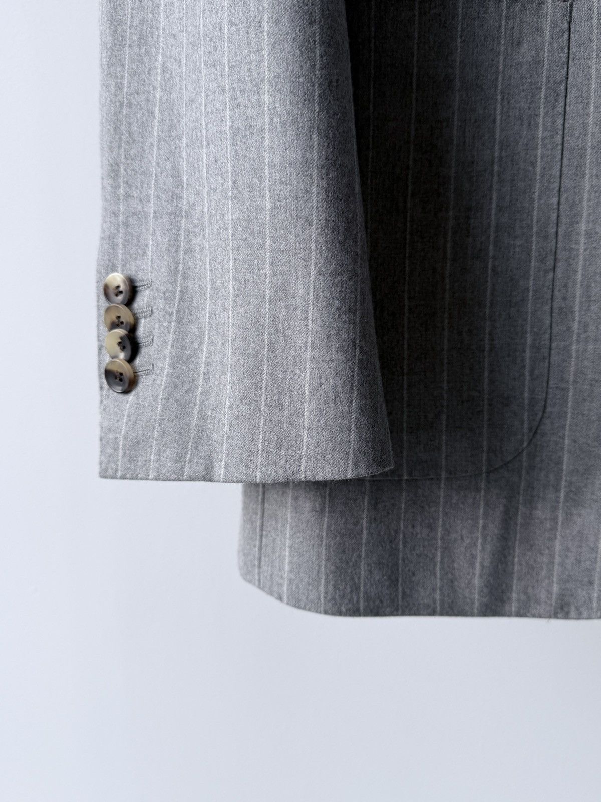 Suitsupply Suitsupply Wool Gray Striped Blazer Jacket Size 98 Size 40L - 2 Thumbnail