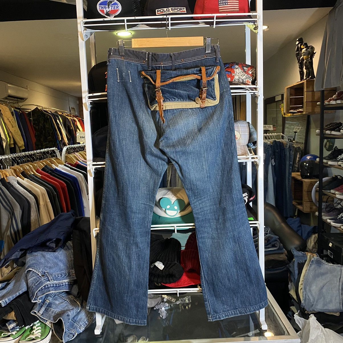 Kapital KAPITAL Camera Work Denim Pants Blue Cotton Size 0 / XS Size US 29 - 1 Thumbnail