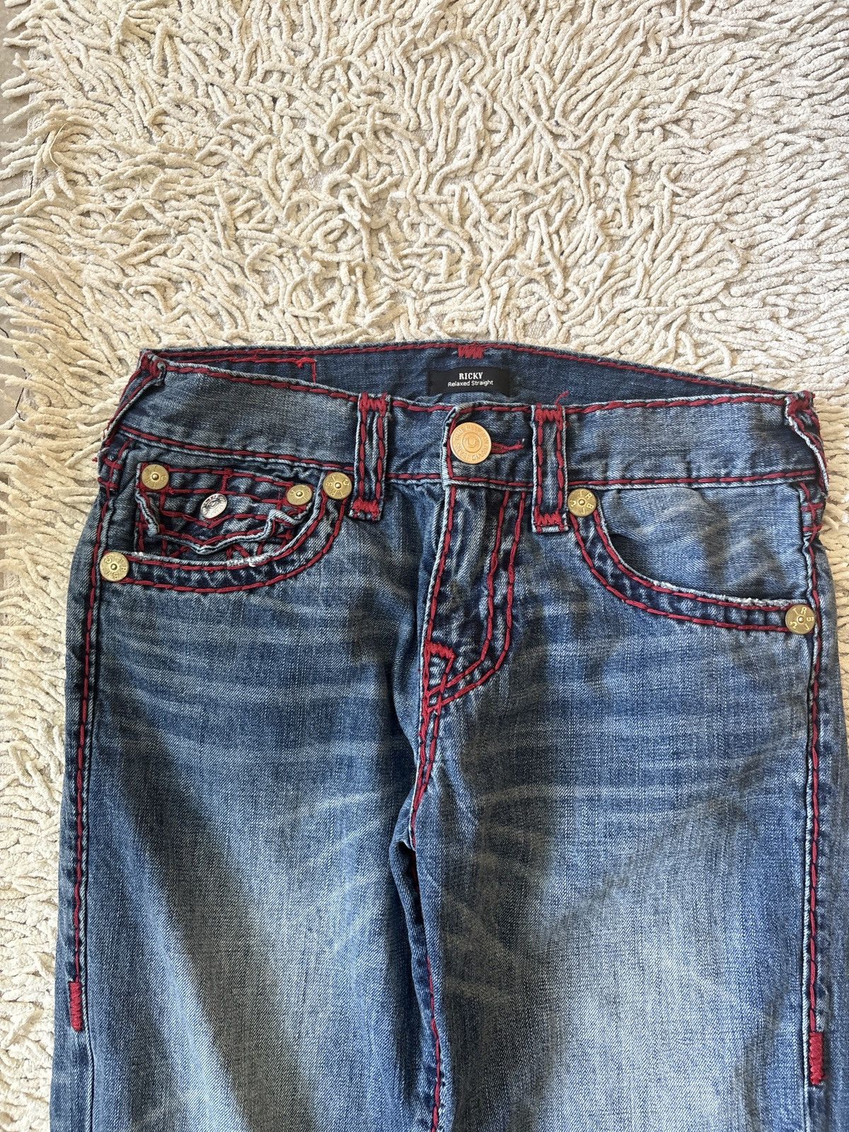 True Religion True Religion “Ricky” Red Stitching Size US 30 / EU 46 - 5 Thumbnail