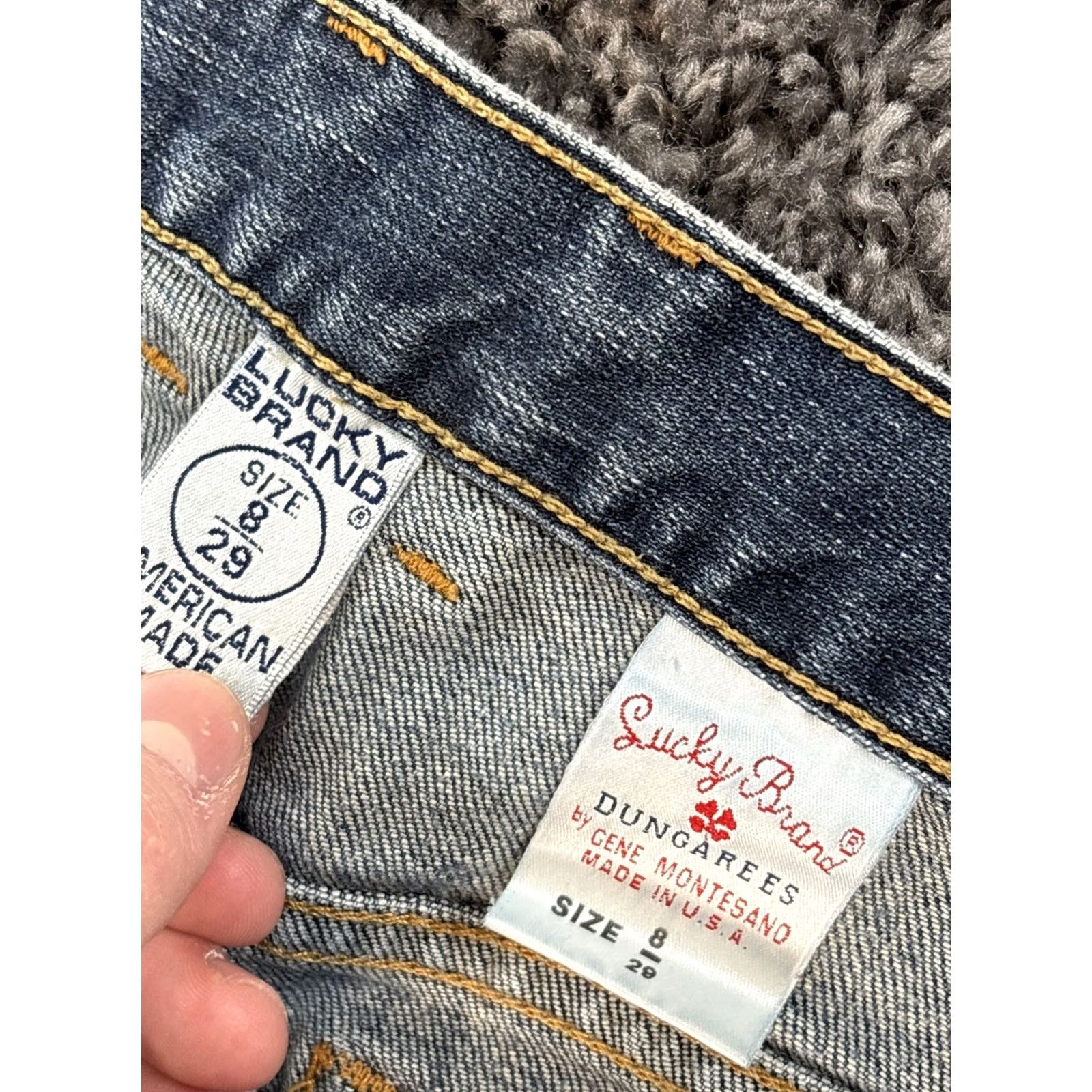 Lucky Brand VINTAGE Lucky Brand Jeans Bootcut Denim Pants Womens 32x32 Blue 100% Cotton Classic 5-Pocket Inseam 32 (Lucky Brand) Size 30" / US 8 / IT 44 - 6 Thumbnail
