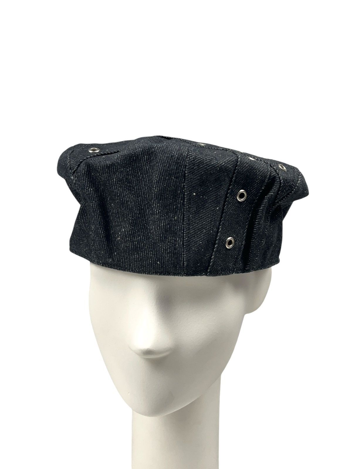 Japanese Brand × Vintage Vintage Denim Hat with Eyelets Reworked Style Japanese Size ONE SIZE - 7 Thumbnail