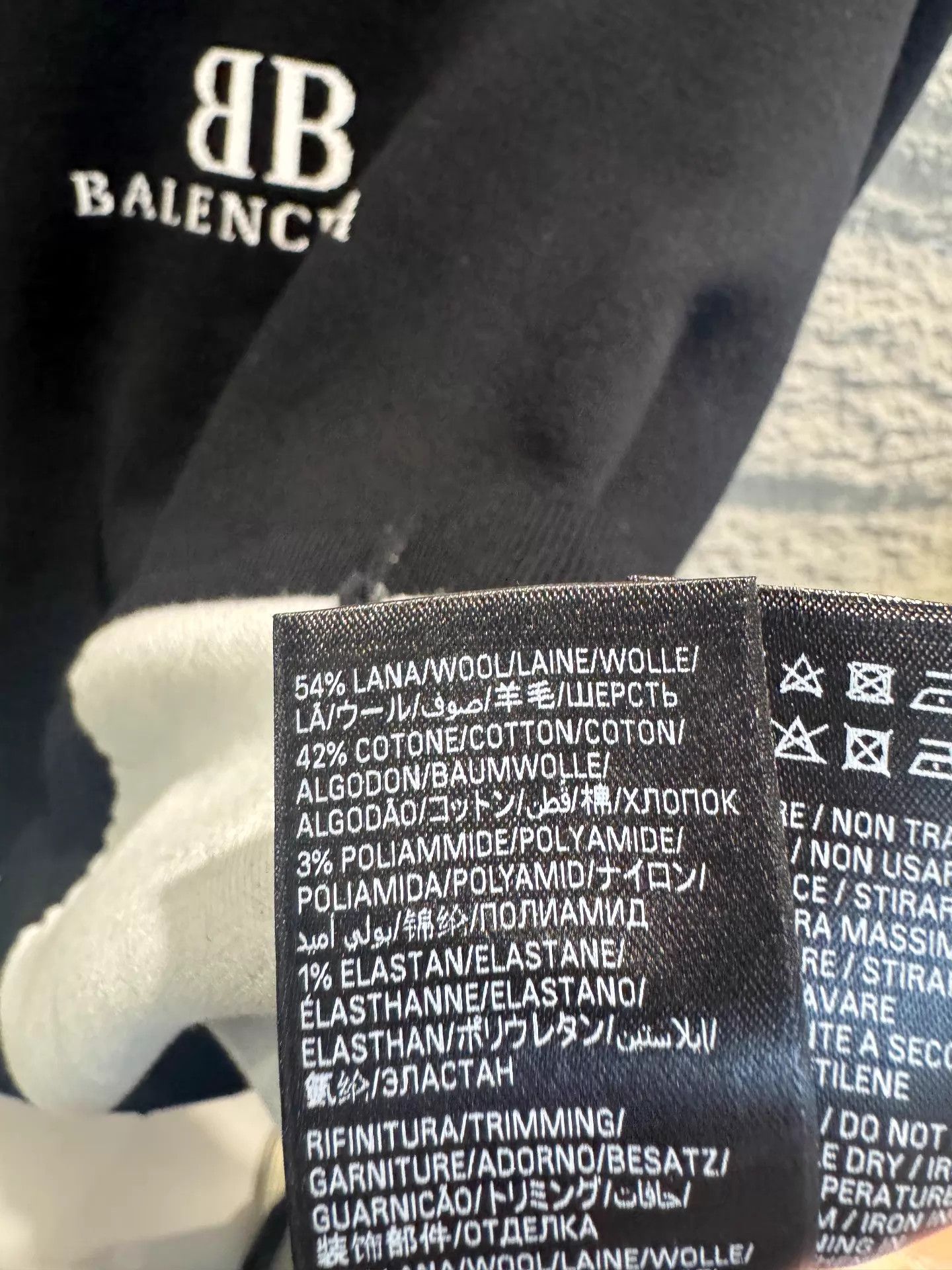 Balenciaga Balenciaga 25 BB Jacquard Wool Sweater Black XS Size XS / US 0-2 / IT 36-38 - 5 Thumbnail
