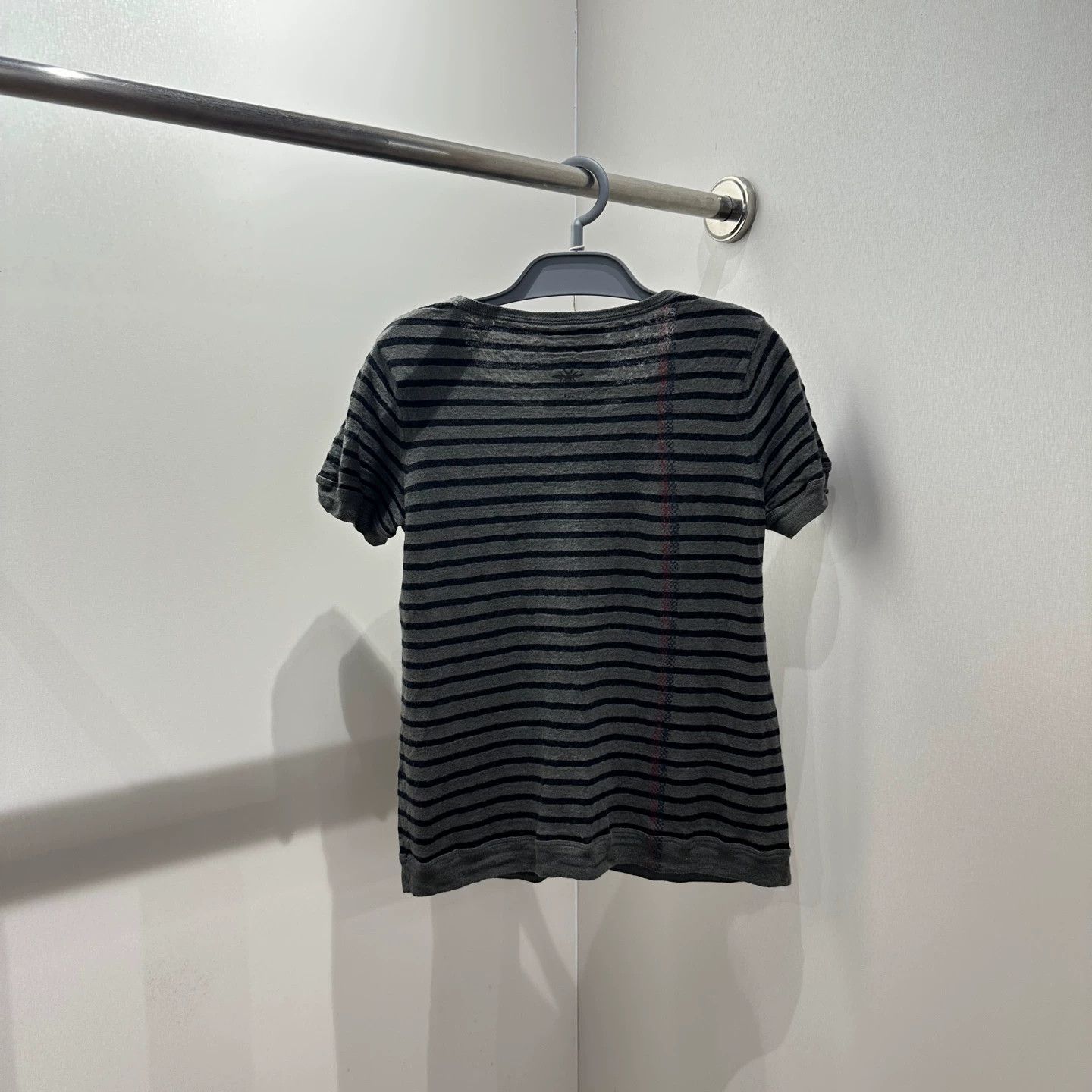 Christian Dior Monsieur Dior mar433 striped badge linen short-sleeve 38 Size S / US 4 / IT 40 - 2 Thumbnail