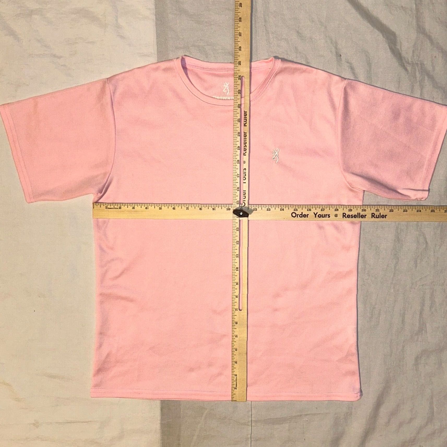 Vintage Browning T-Shirt Shirt Women Pink Athletic Short Sleeve Logo Crew Neck L Regular Size L / US 10 / IT 46 - 4 Thumbnail