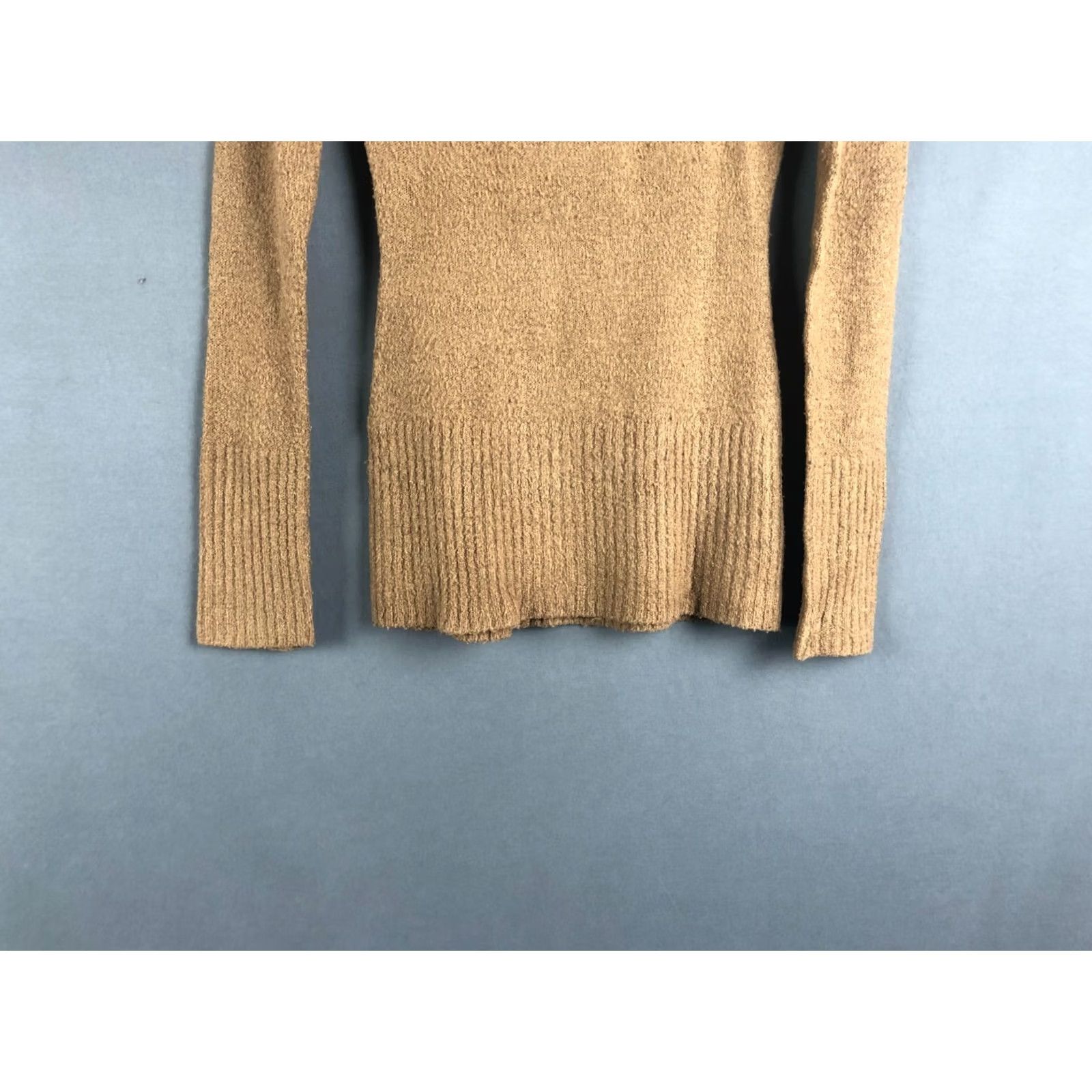 Ann Demeulemeester Ann Demeulemeester Pullover Sweater Women S Brown Knit Fleece Wool Ribbed Neck Cuffs Casual Long Sleeve Roll Neck Vintage No Size S / US 4 / IT 40 - 5 Thumbnail