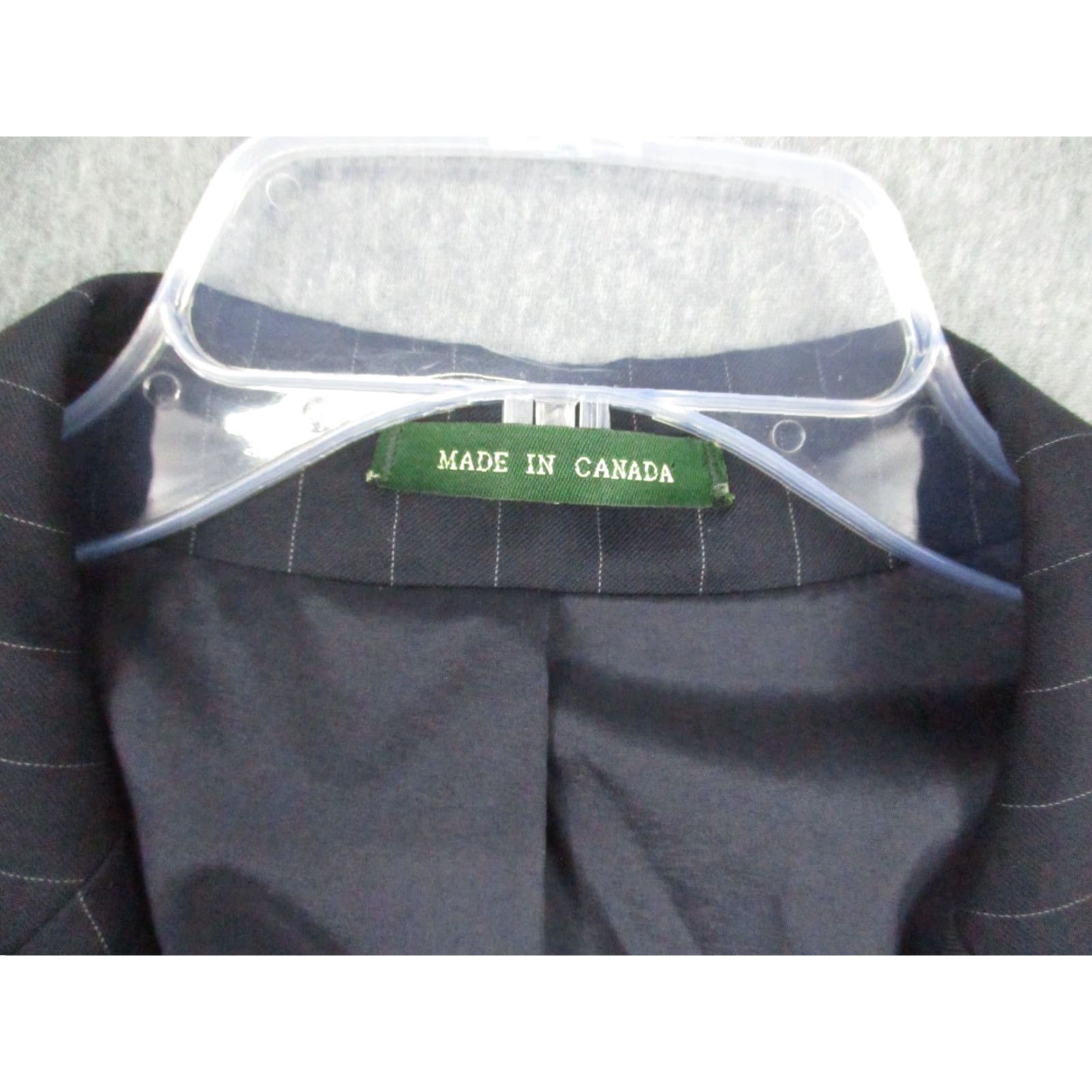 Ralph Lauren LAUREN RALPH LAUREN Wool Blazer Gray Striped 42 R Sport Jacket Size 42R - 7 Thumbnail
