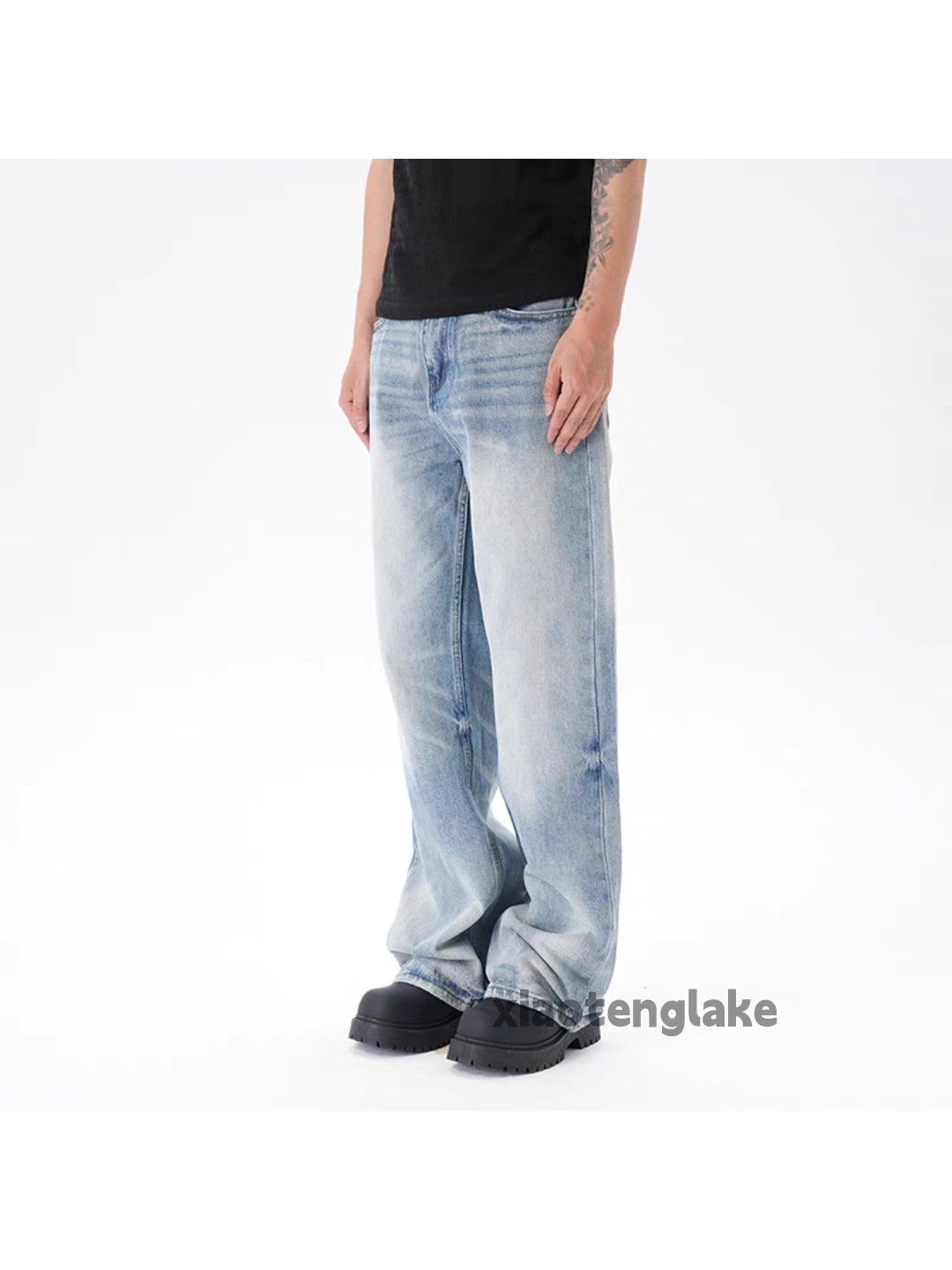 Jean Utility washed faded cleanfit yuppie y2k baggy jeans Size US 32 / EU 48 - 1 Thumbnail