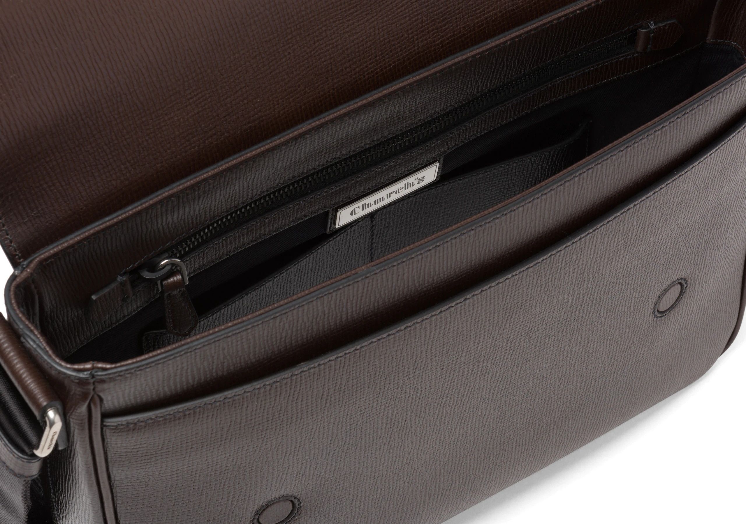 Church's CHURCH'S Clarendon St James brown leather messenger bag Size ONE SIZE - 3 Thumbnail