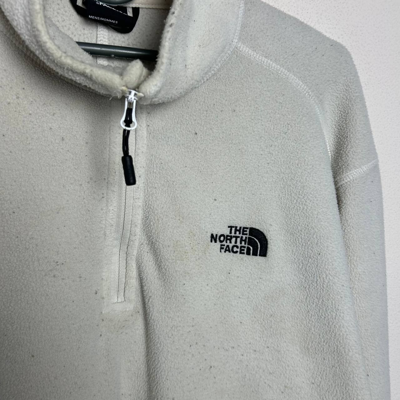The North Face Mens The North Face Small logo white fleece sweatshirt Size US XL / EU 56 / 4 - 3 Thumbnail