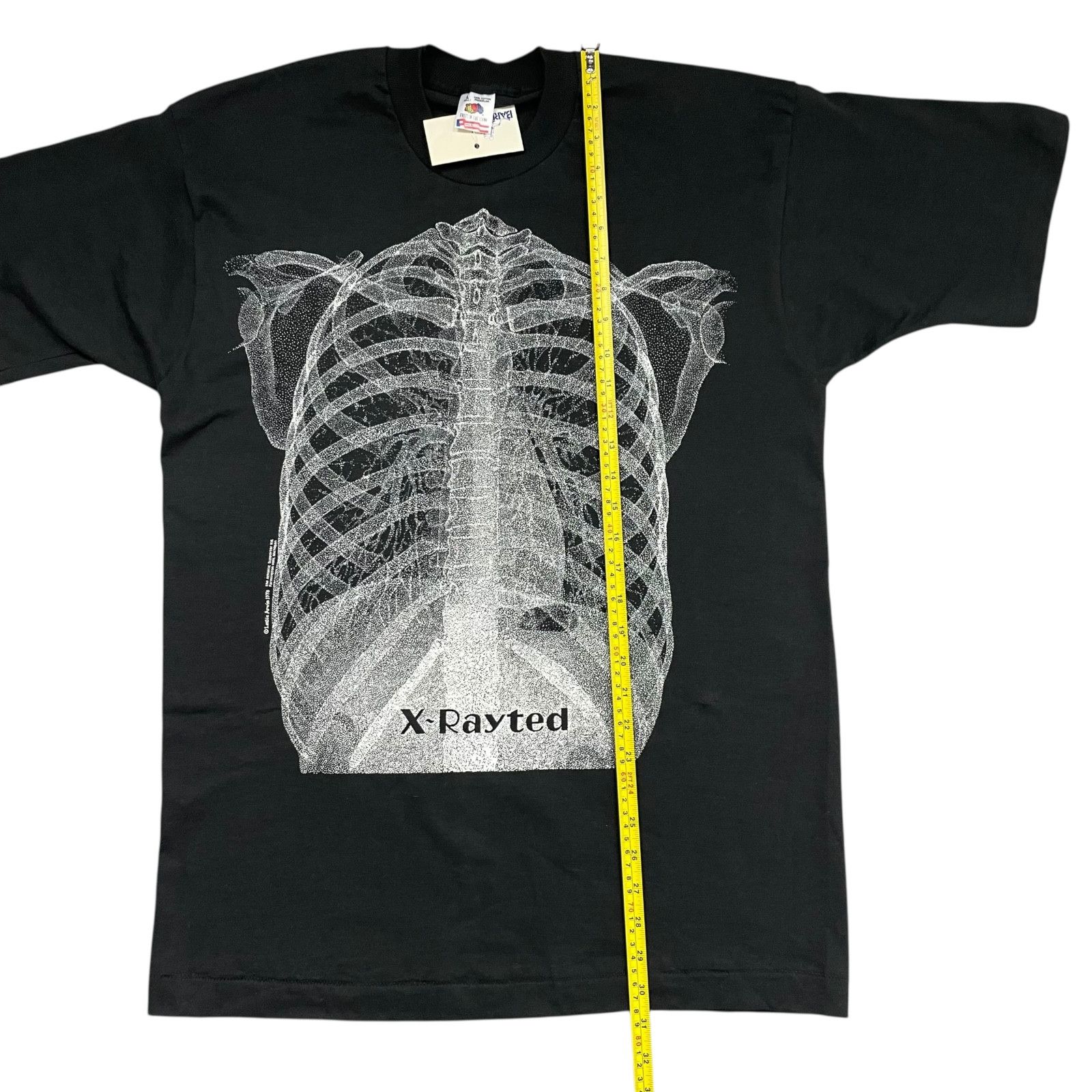 Vintage DS 90s LESLIE ARWIN X-RAYTED SKELETON BAREBONES T-SHIRT Size US L / EU 52-54 / 3 - 5 Thumbnail