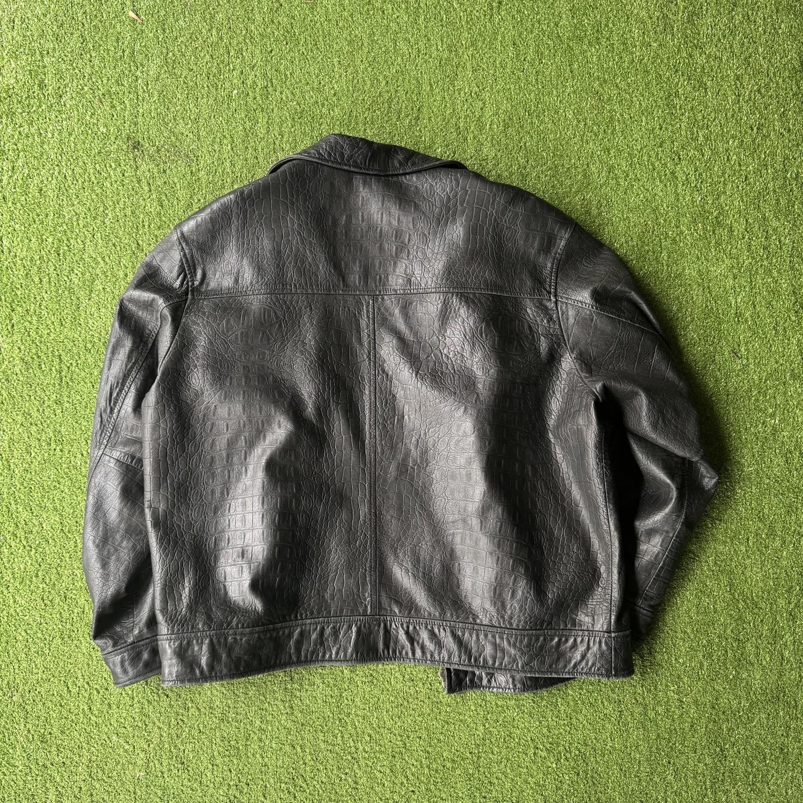 Designer Stylish Black Leather Jacket – Size XL Size ONE SIZE - 4 Thumbnail