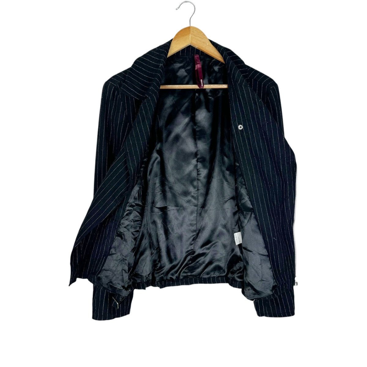 If Six Was Nine 🌟HIKARI SHOJI BIKER DOUBLE COLLAR JACKET LIKE JUNYA WATANABE Size M / US 6-8 / IT 42-44 - 9 Thumbnail