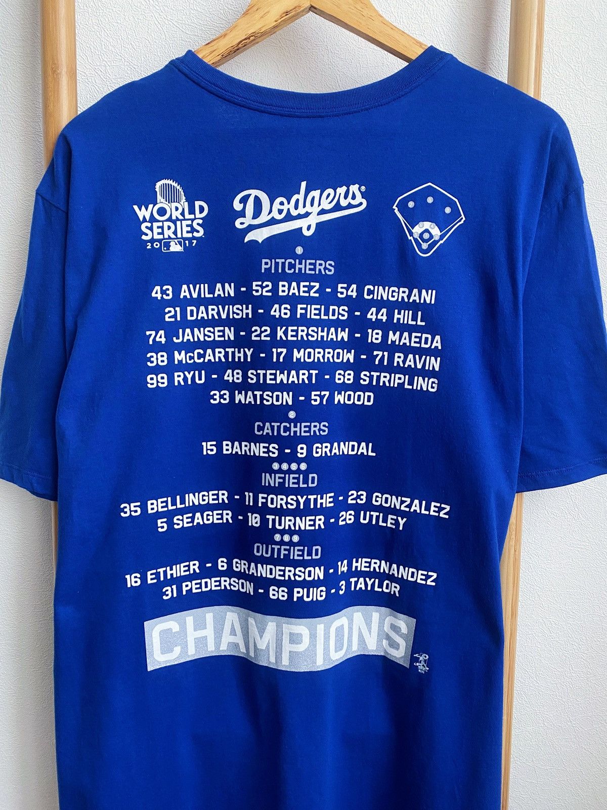 Vintage Nike Los Angeles Dodgers T-Shirt World Series 2017 Size US XXL / EU 58 / 5 - 3 Thumbnail