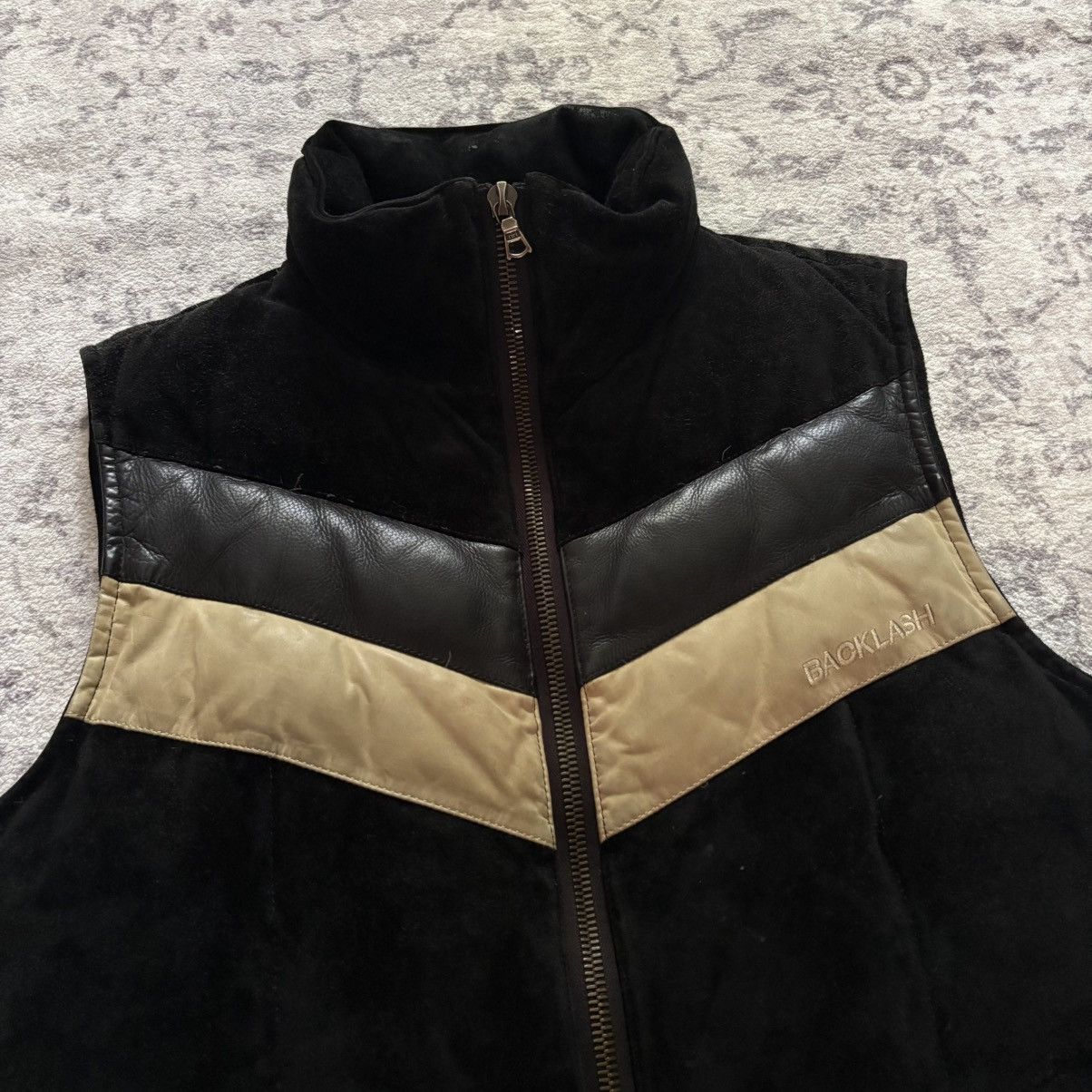 Isamu Katayama Backlash Isamu Katayama Backlash x Mastermind Suede Puffer Vest | 3 Size US L / EU 52-54 / 3 - 3 Thumbnail