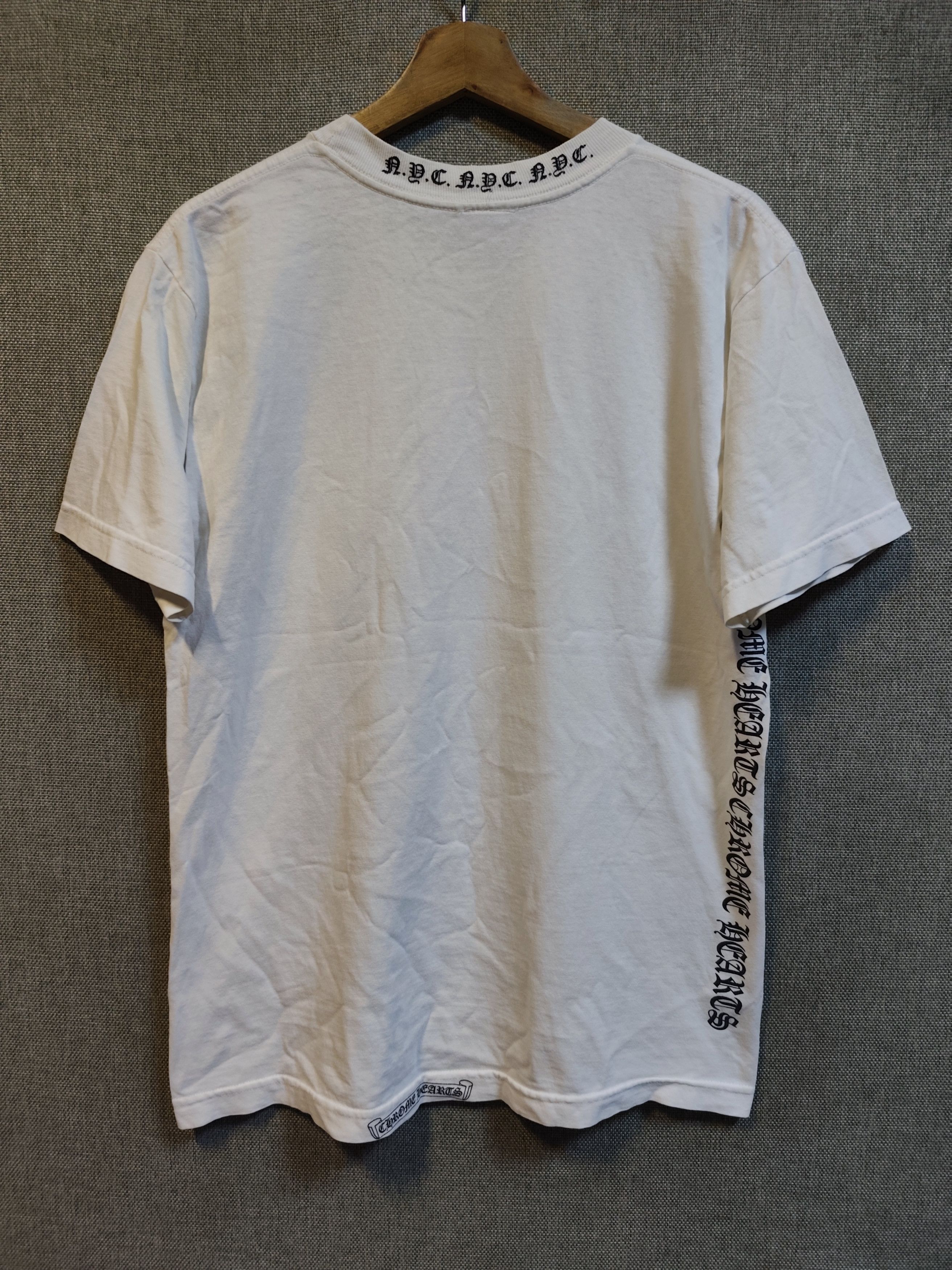 Chrome Hearts Vintage Chrome Hearts Vintage NYC Neck Logo Tee Size US M / EU 48-50 / 2 - 2 Thumbnail