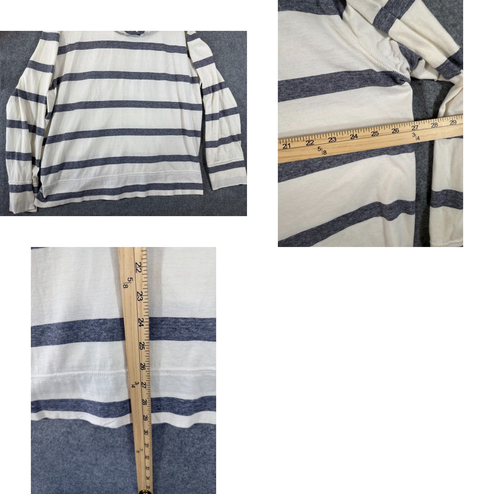 American Eagle Outfitters VINTAGE American Eagle Outfitters Hoodie Mens 2XL Ivory Blue Stripe Full-Zip Size US XXL / EU 58 / 5 - 9 Thumbnail