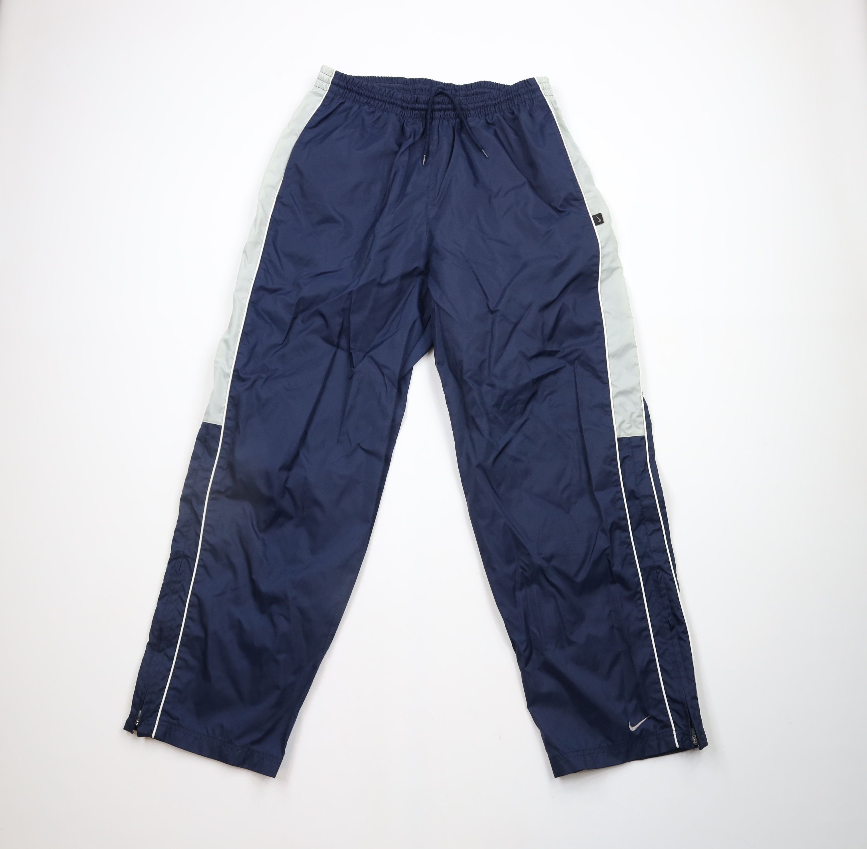 Nike × Vintage Vintage Nike Travis Scott Mini Swoosh Wide Leg Pants Blue Size US 36 / EU 52 - 1 Thumbnail