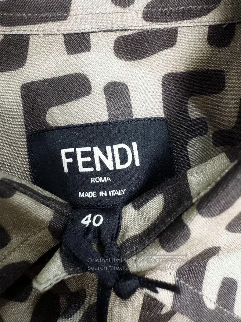 Fendi Fendi Brocade Print Shirt Size US XXS / EU 40 - 2 Thumbnail