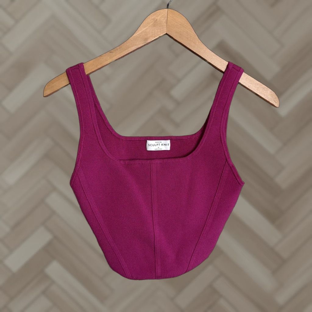 Aritzia Aritzia Babaton Sculpt Knit Tank Top Light Women’s Size M Ribbed Corset Tank Size M / US 6-8 / IT 42-44 - 1 Thumbnail