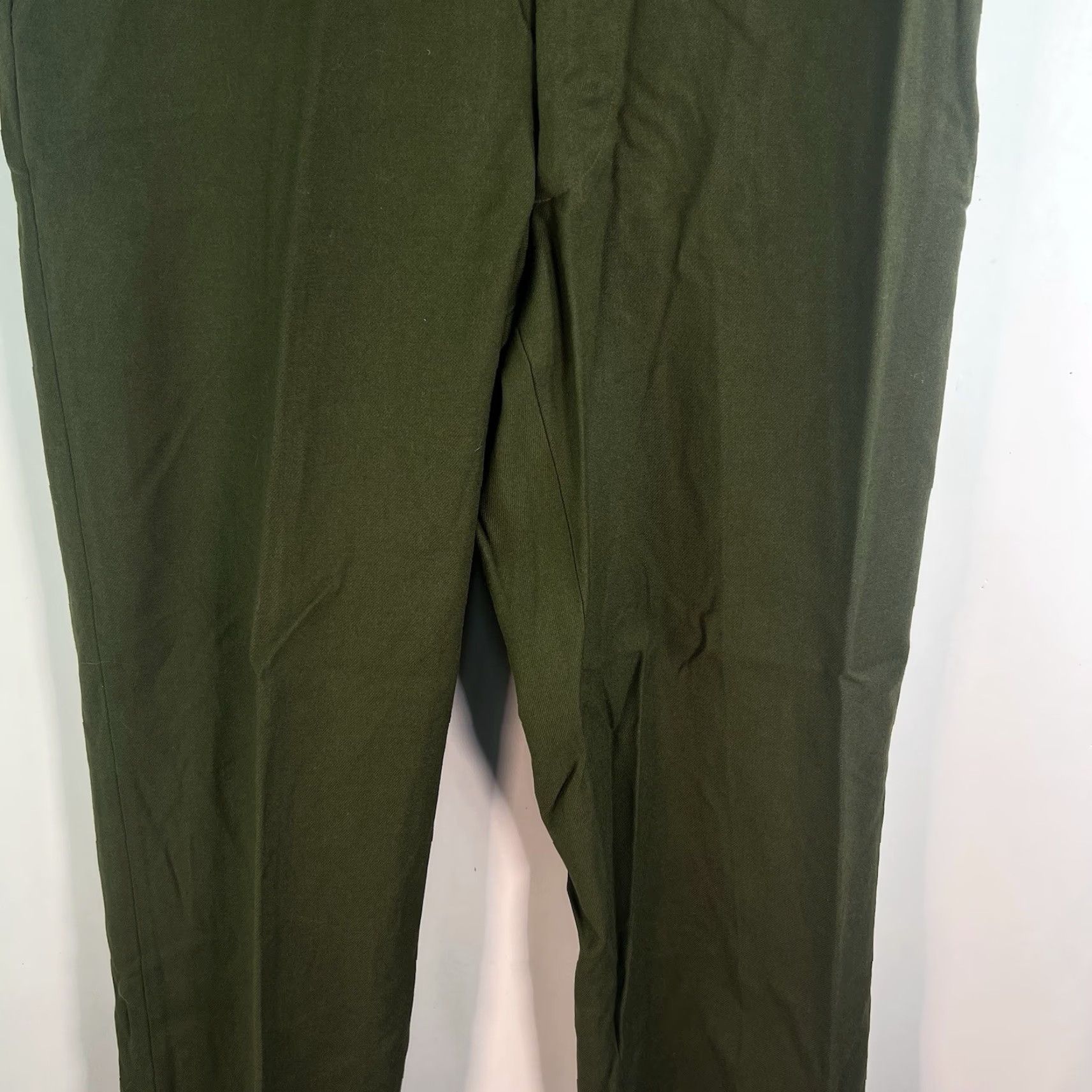 Vintage VINTAGE US Military M-1951 Wool Field Pants Mens S Short 32x30 Green Chino Flats Front Zip Fly Wool Regular Solid Army Hunting Outdoors 1953 Mens Size US 29 - 3 Thumbnail