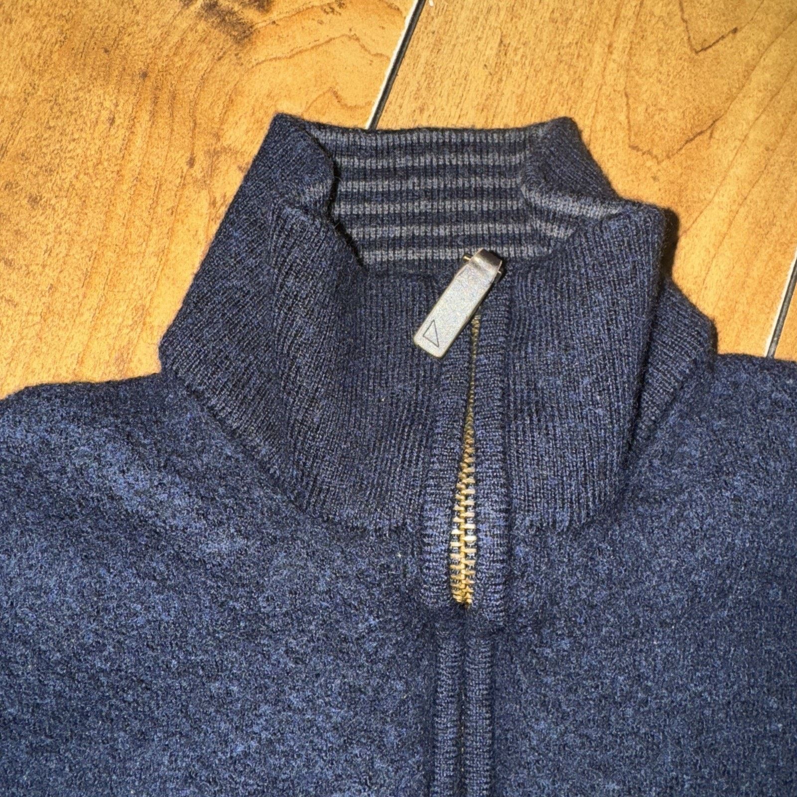 UNTUCKit Youth Untuckit Quarter Zip Merino Wool Navy Blue Med 16x18 Size US M / EU 48-50 / 2 - 3 Thumbnail