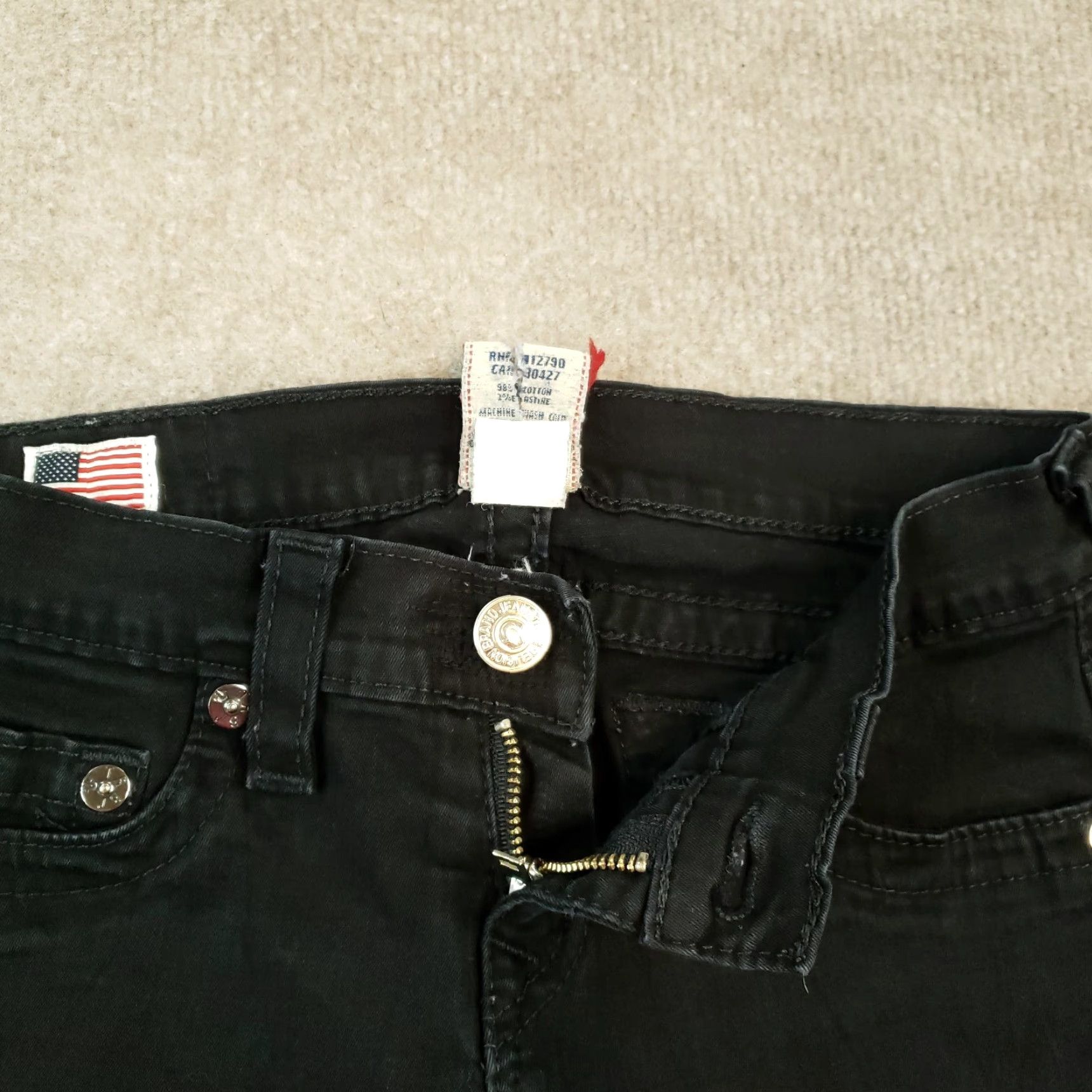 True Religion True Religion Jeans Womens Size 26 Black Skinny Low Rise Stretch Denim Size 26" / US 2 / IT 38 - 6 Thumbnail