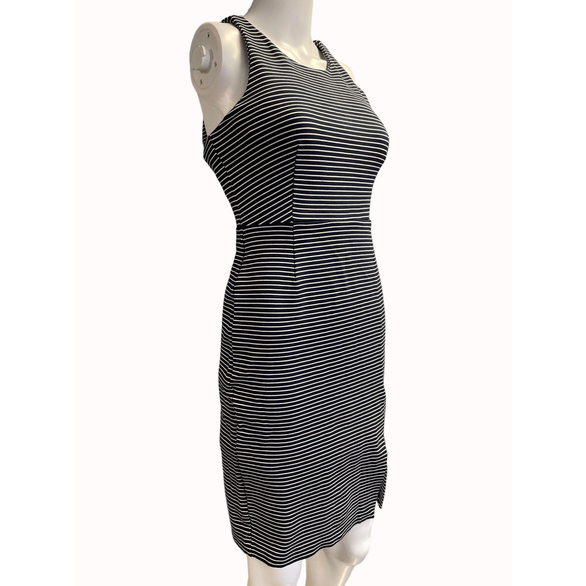 Banana Republic Banana Republic Womens Striped Blue and White Dress Size 0 S Size XS / US 0-2 / IT 36-38 - 2 Thumbnail