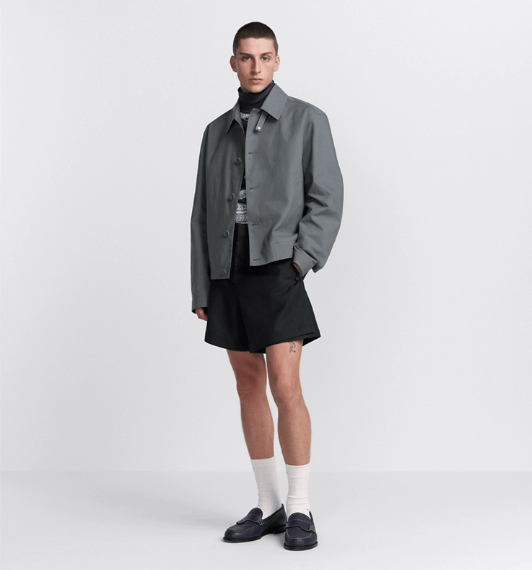 Dior o1w1db10525 493C40 Blouson Jacket in Gray Size US M / EU 48-50 / 2 - 7 Thumbnail