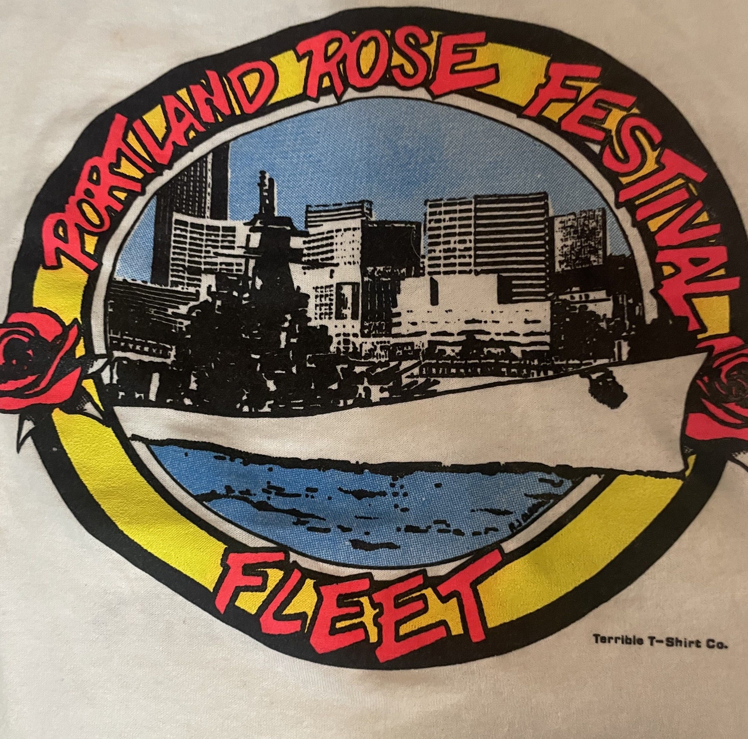 Vintage Vintage Portland Rose Festival Joint T-Shirt 1980's Size US XL / EU 56 / 4 - 1 Thumbnail