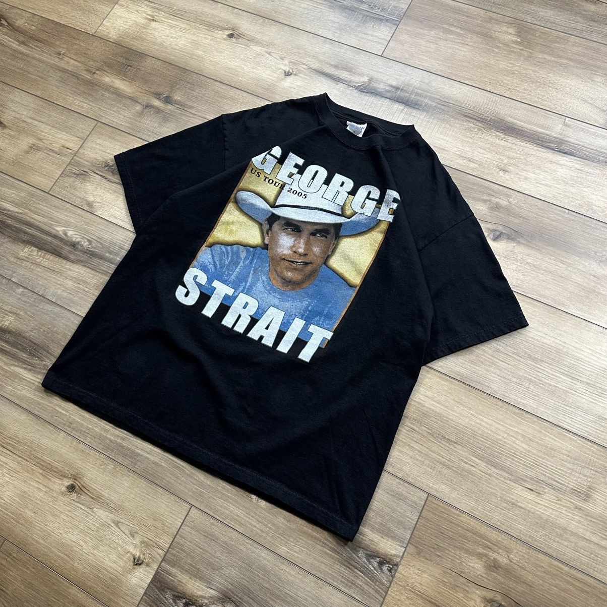 Gildan Vintage George Strait 2005 US Tour Graphic Tee Size US XL / EU 56 / 4 - 3 Thumbnail