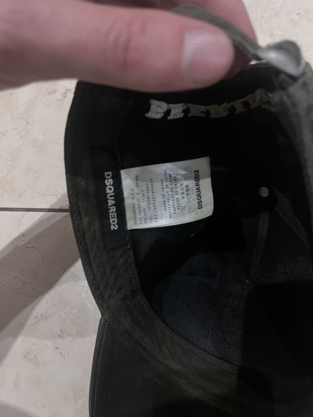 Dsquared2 Dsquared2 “Caten Bros” Dark Khaki Cap – Classic Patch, Size ONE SIZE - 6 Thumbnail