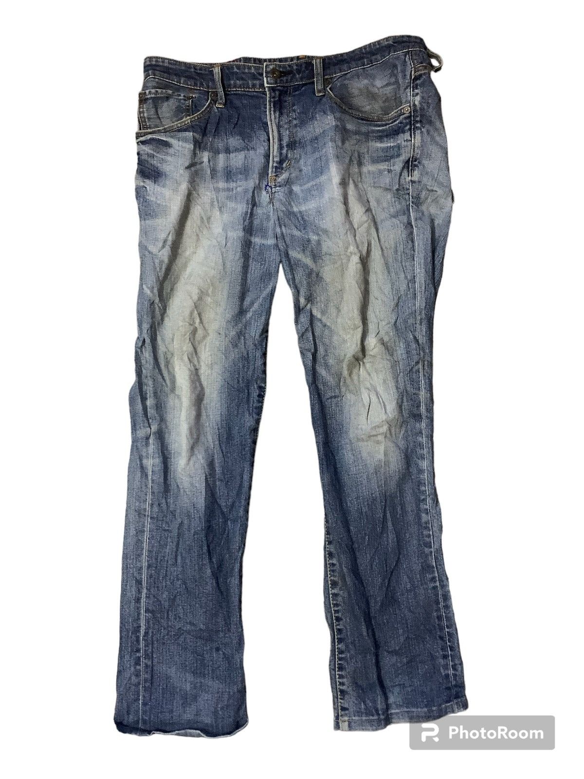 image of Edwin Goldrush Flare Denim Jeans in Blue, Men's (Size 32)