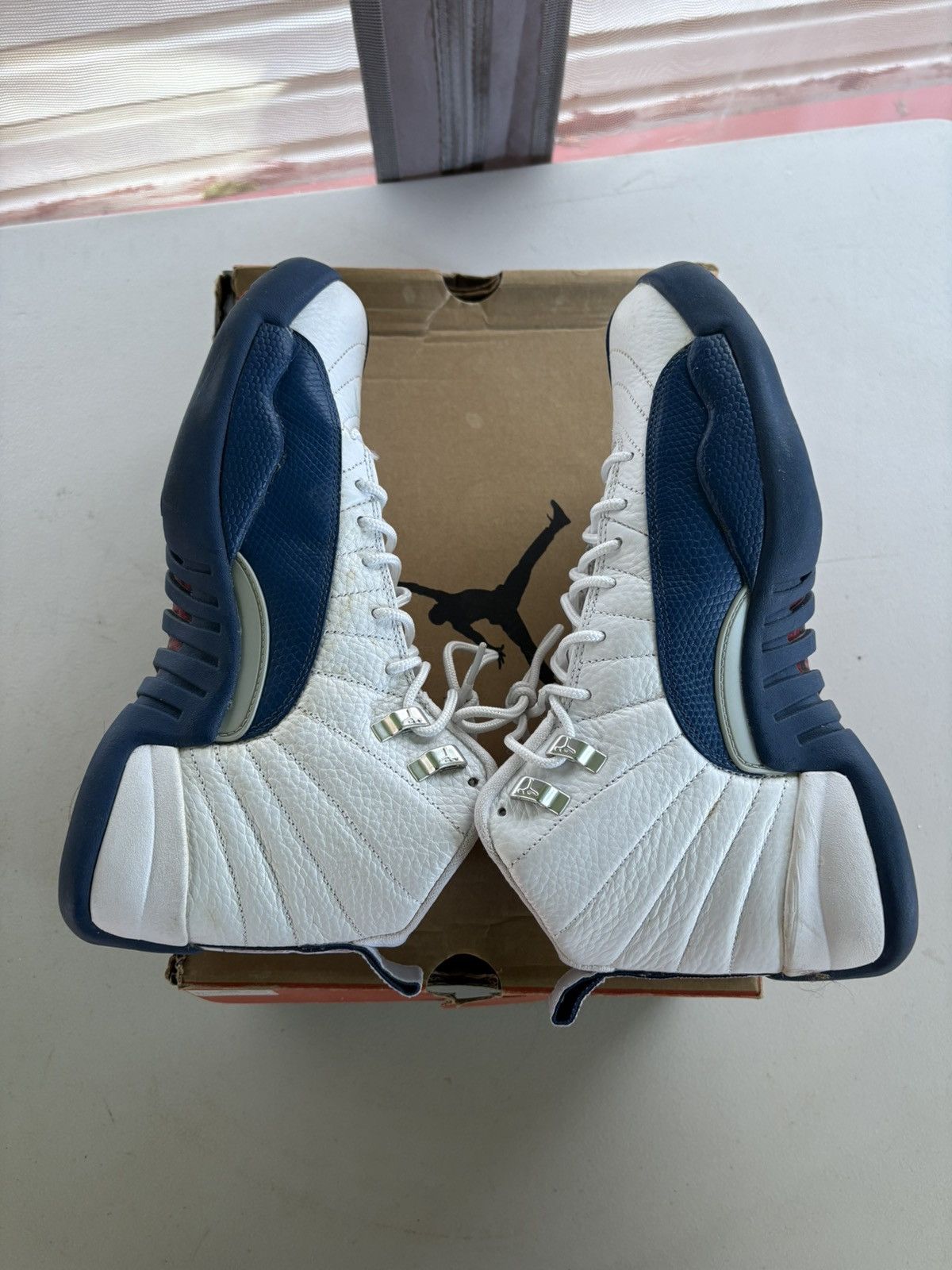 Nike NIKE AIR JORDAN XII 12 WHITE FRENCH BLUE 130690-113 MENS 9 Size US 9 / EU 42 - 8 Thumbnail