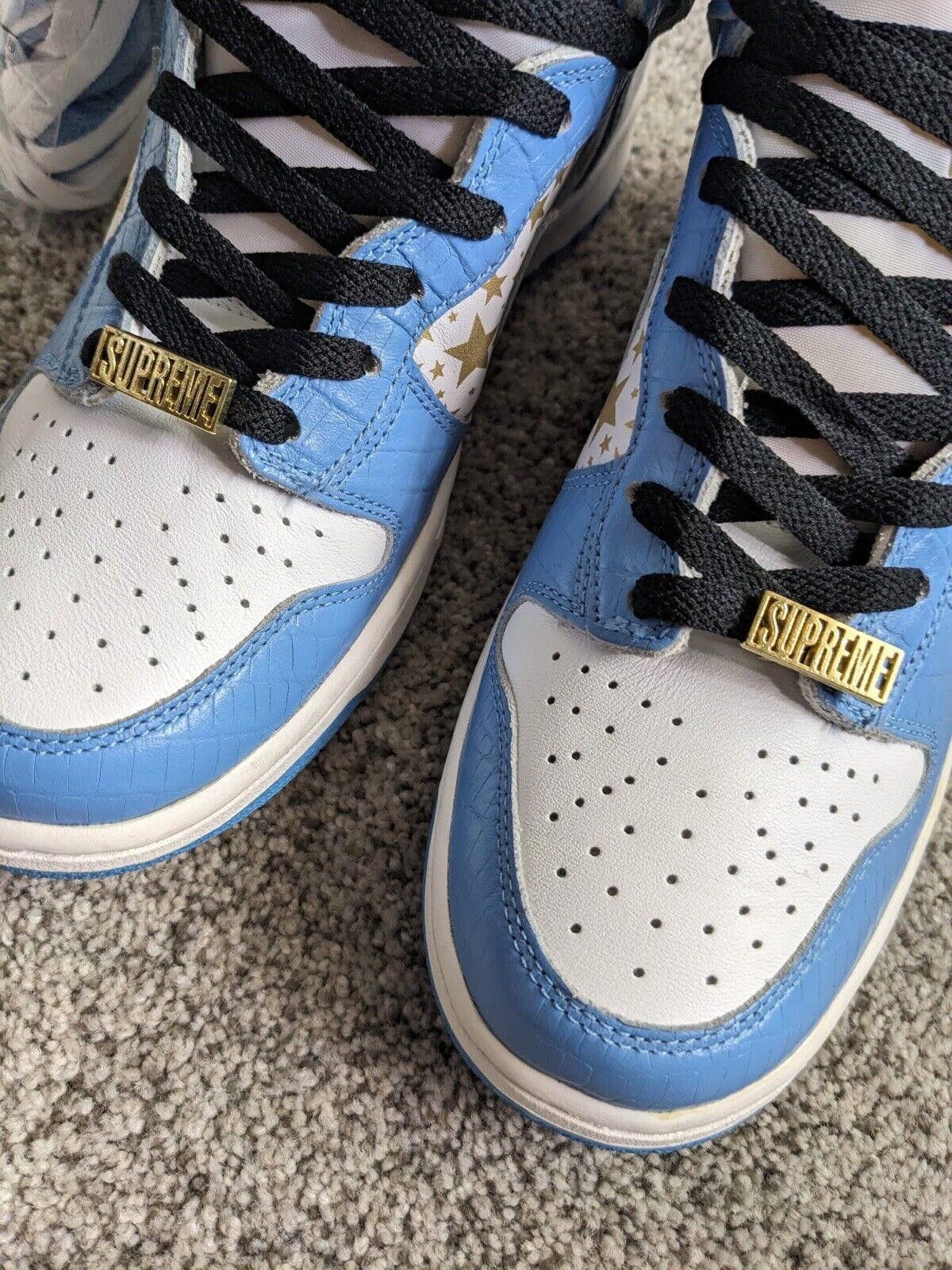Nike Nike Supreme Dunk Pro SB High University Blue 307385-141 Size US 9 / EU 42 - 4 Thumbnail