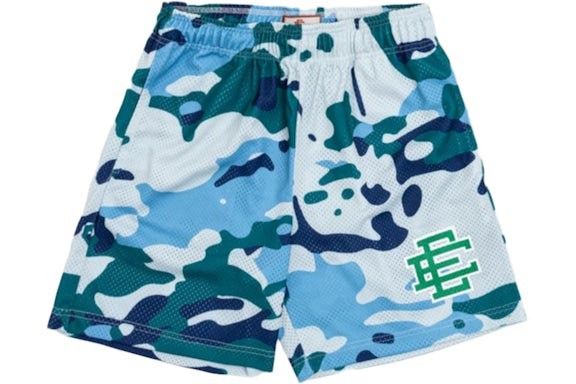 Eric Emanuel SS20 Eric Emanuel EE Basic/Core Short Blue/Green Camo Size M Size US 30 / EU 46 - 1 Thumbnail