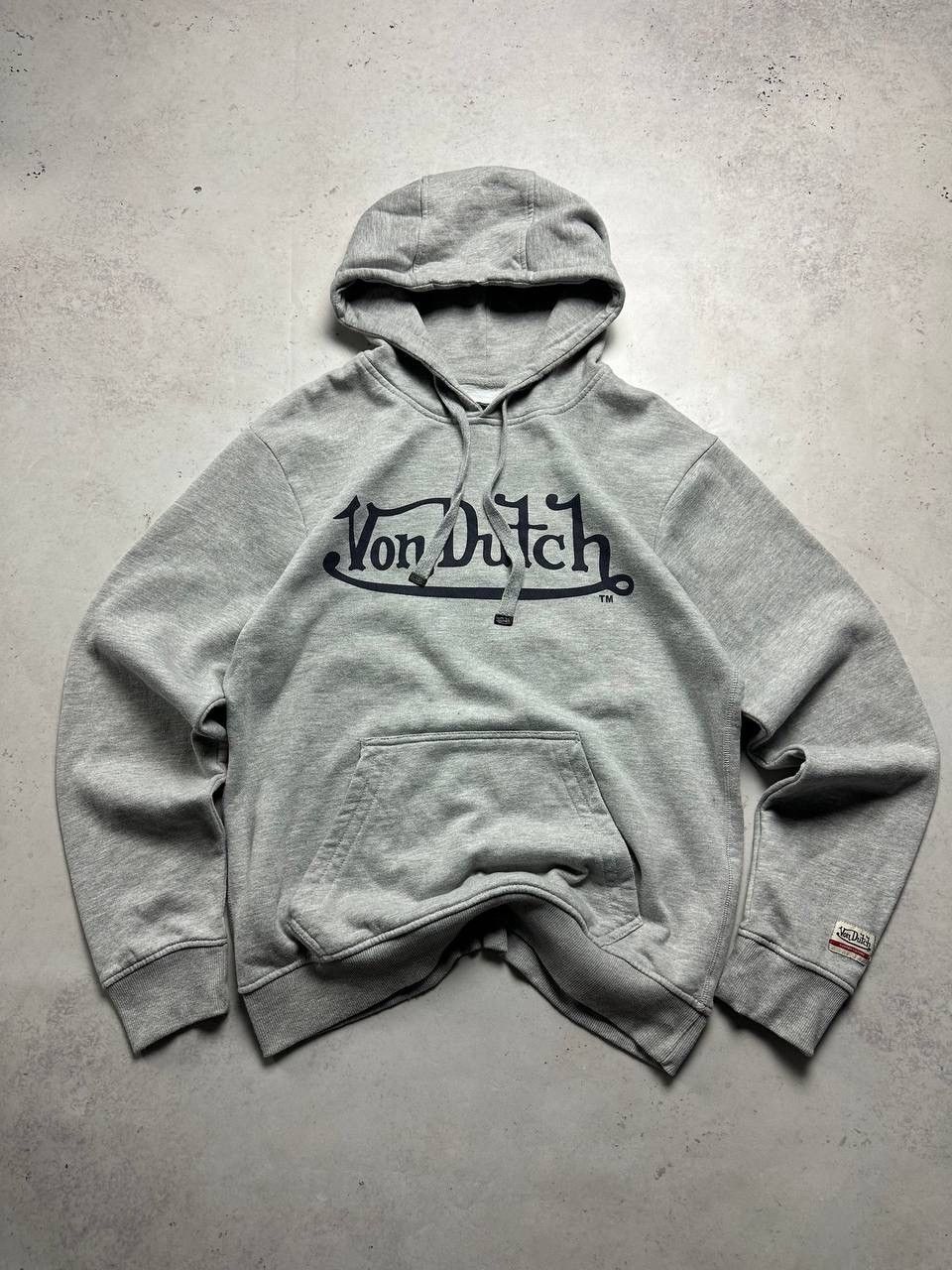 Vintage Von Dutch Big Logo Boxy Hoodie L - Main Image